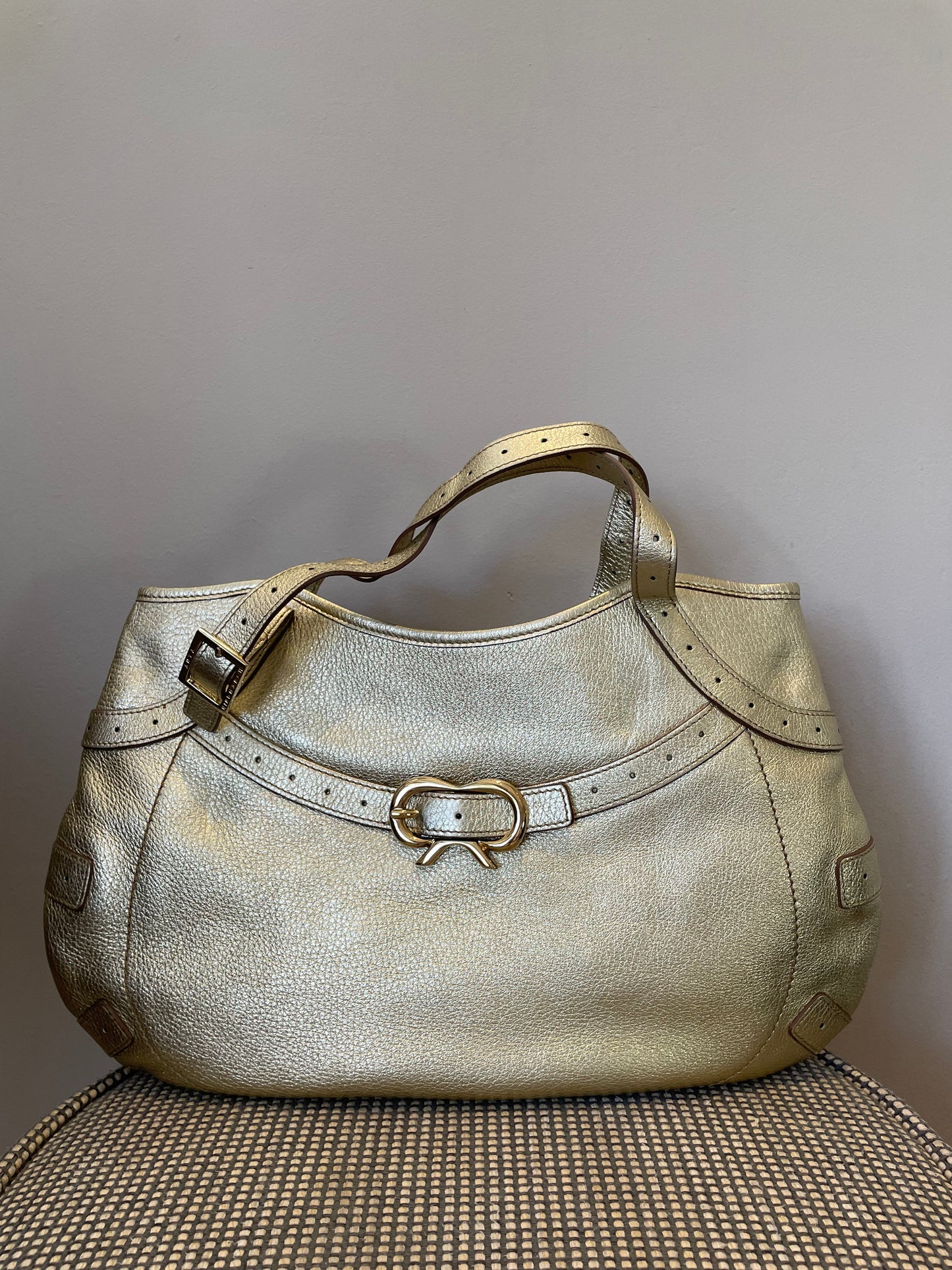 Preloved Anya Hindmarch Bow Shoulder Bag