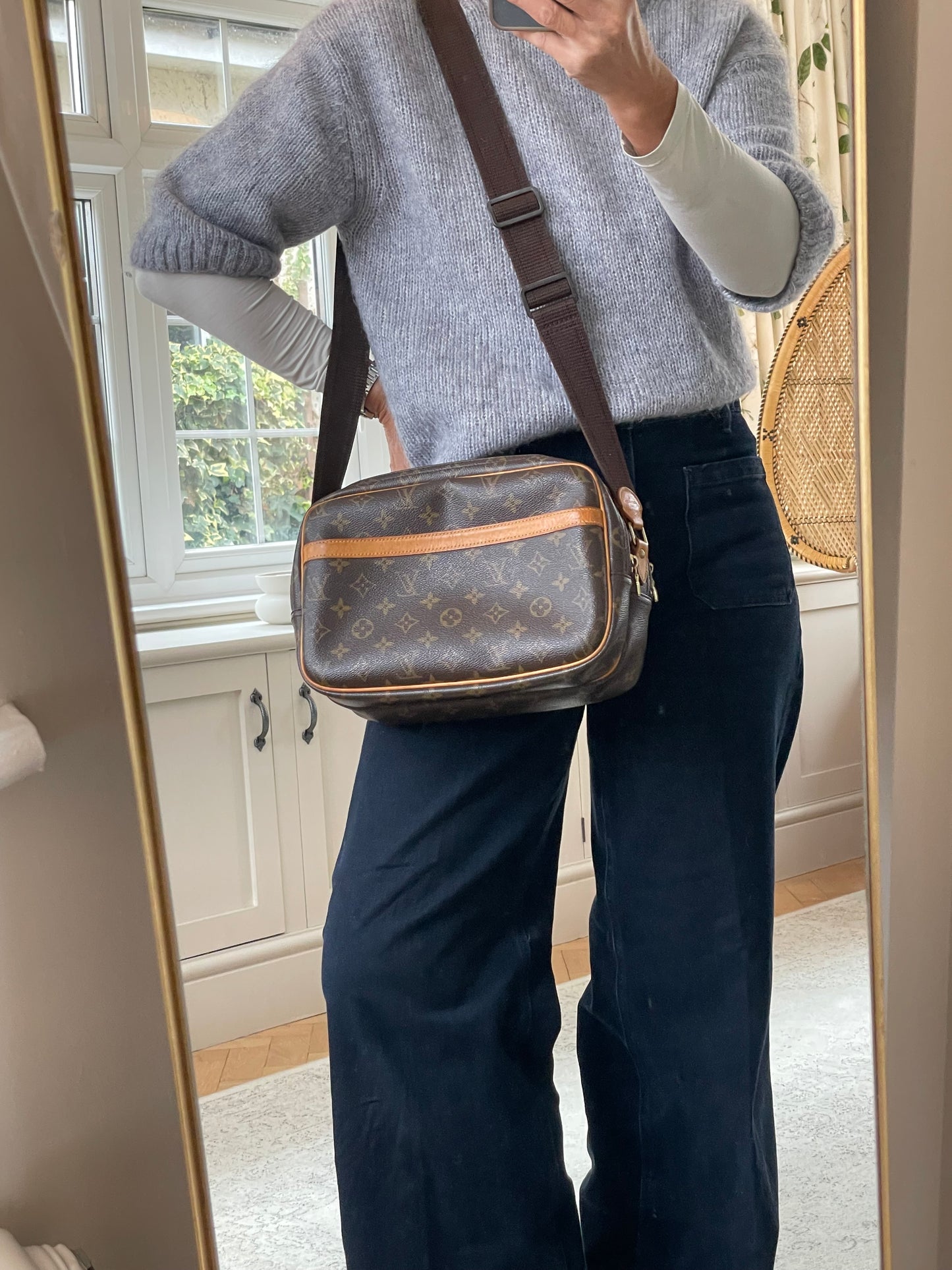 Preloved, Vintage Louis Vuitton Reporter Shoulder Bag, PM