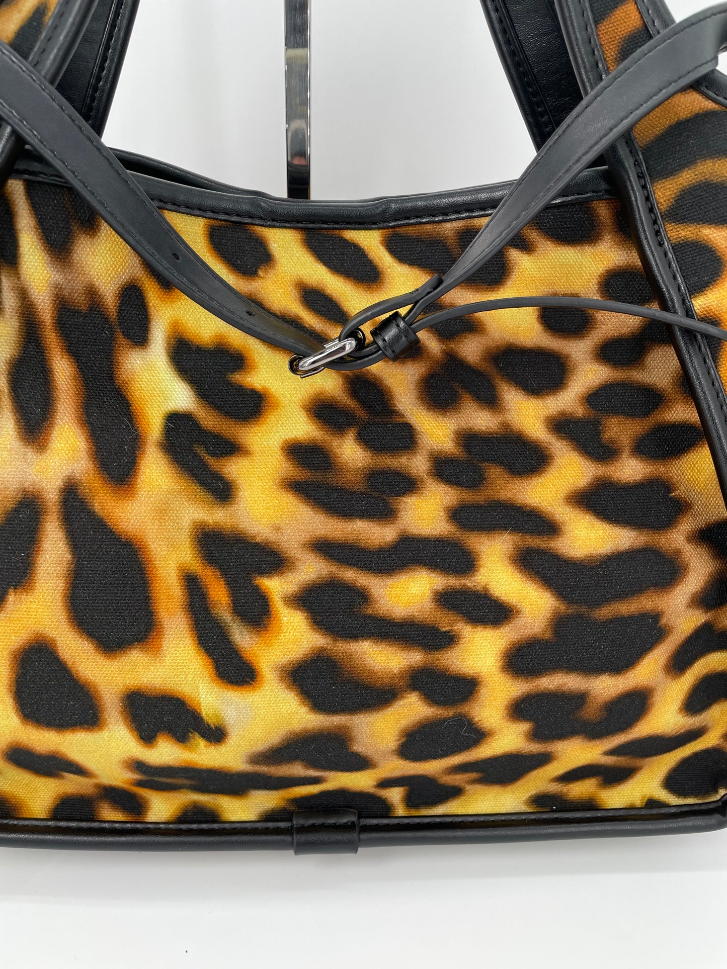 Preloved Stella McCartney Leopard Print Studded Tote Bag