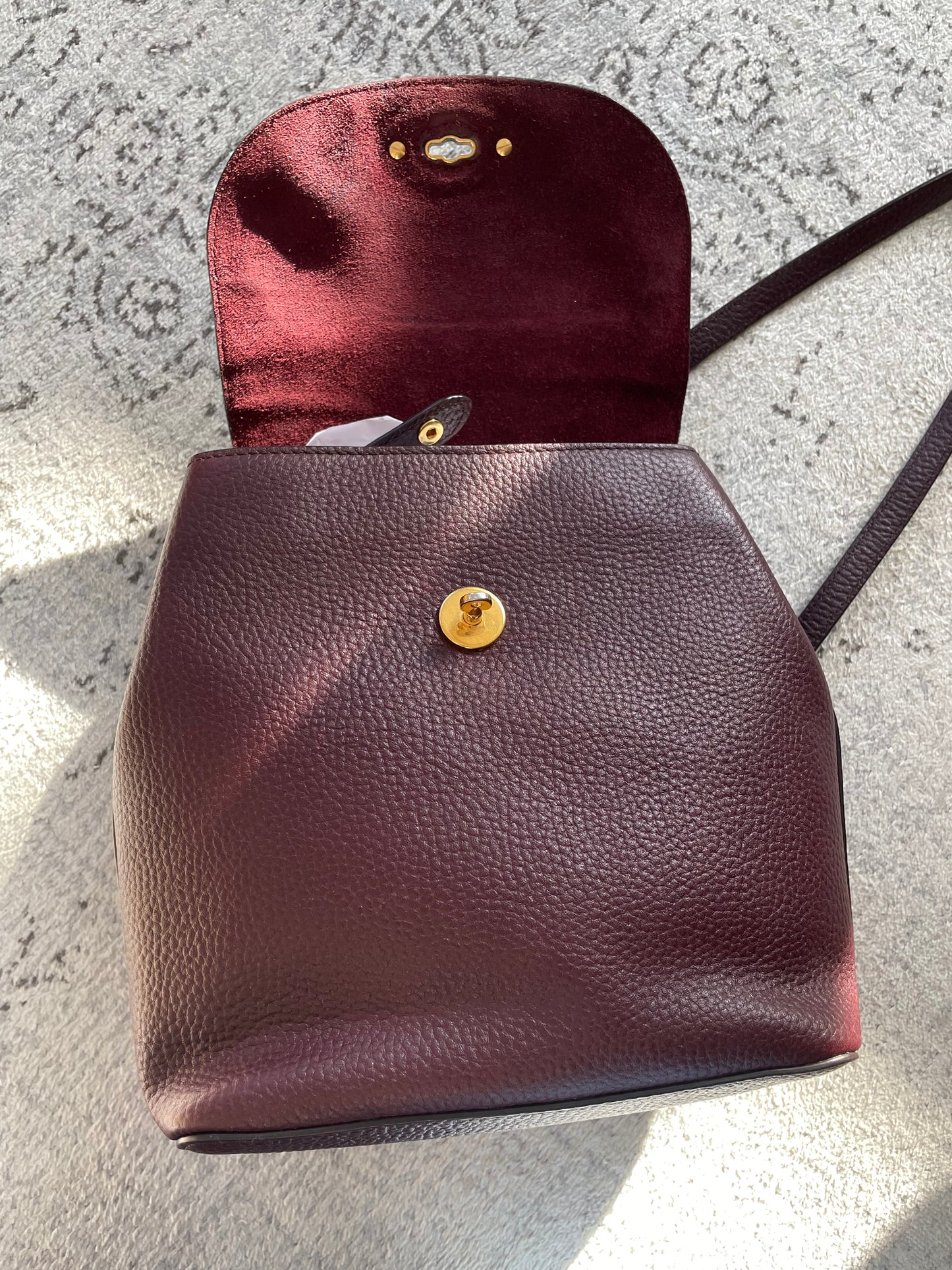 Preloved Mulberry Calfskin Bayswater Backpack, Mini