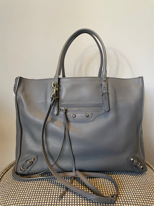 Preloved Balenciaga Papier Side Zip Tote, Medium