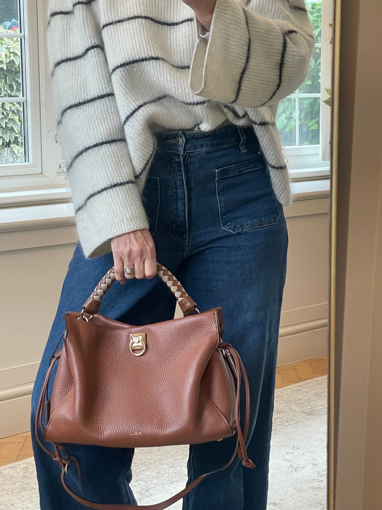 Preloved Mulberry Iris Top Handle Tote Bag, Large