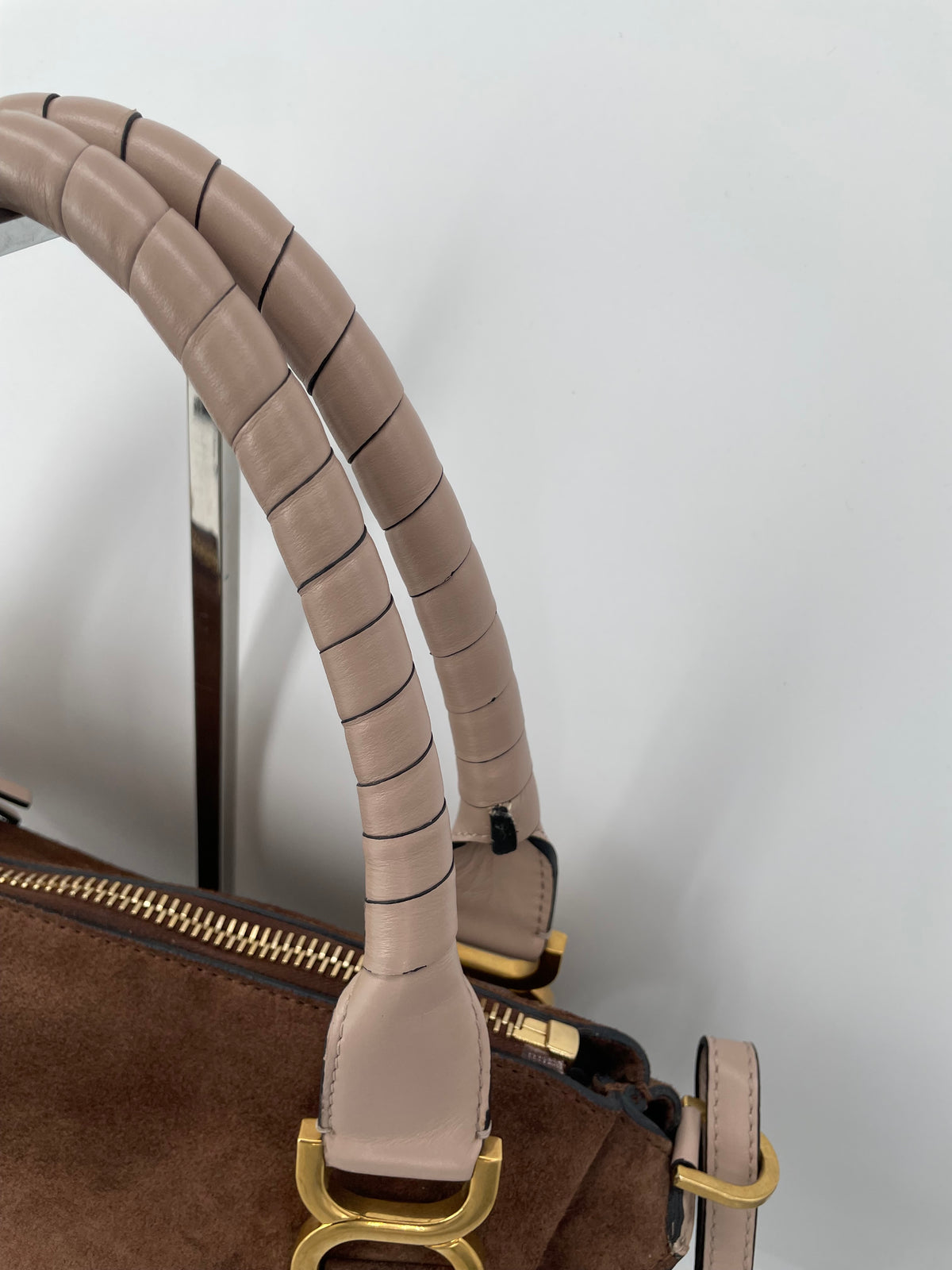 Preloved Chloe Marcie Two Handle Satchel Bag with Long Strap