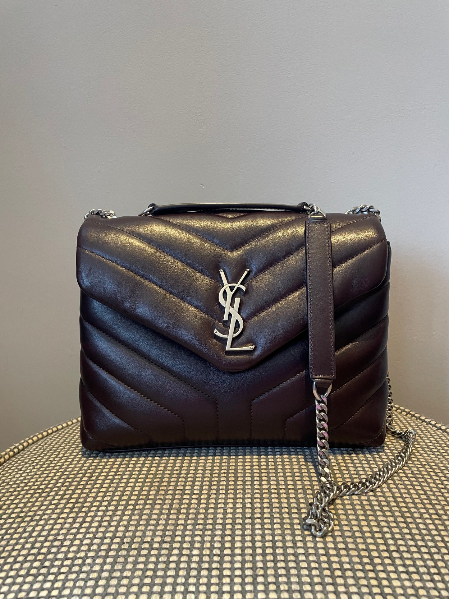 Preloved Yves Saint Laurent Quilted LouLou Shoulder Bag, Small
