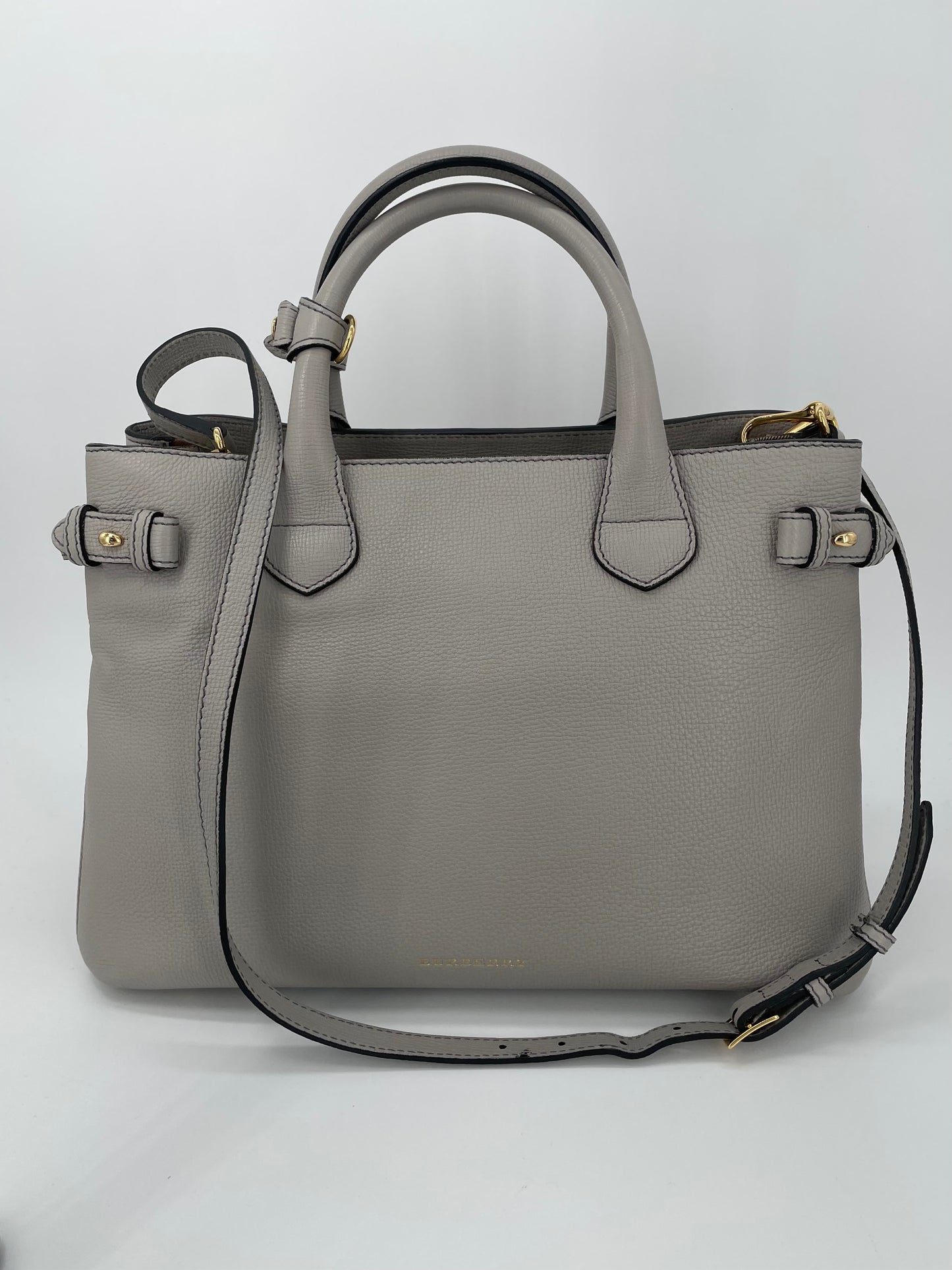 Preloved Burberry Banner Two Way Tote Bag, Medium