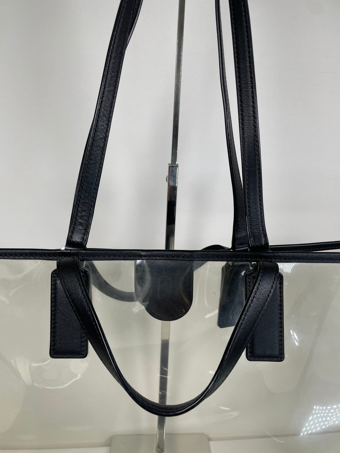 Preloved MCM Glitch Logo Shopping Tote, Large