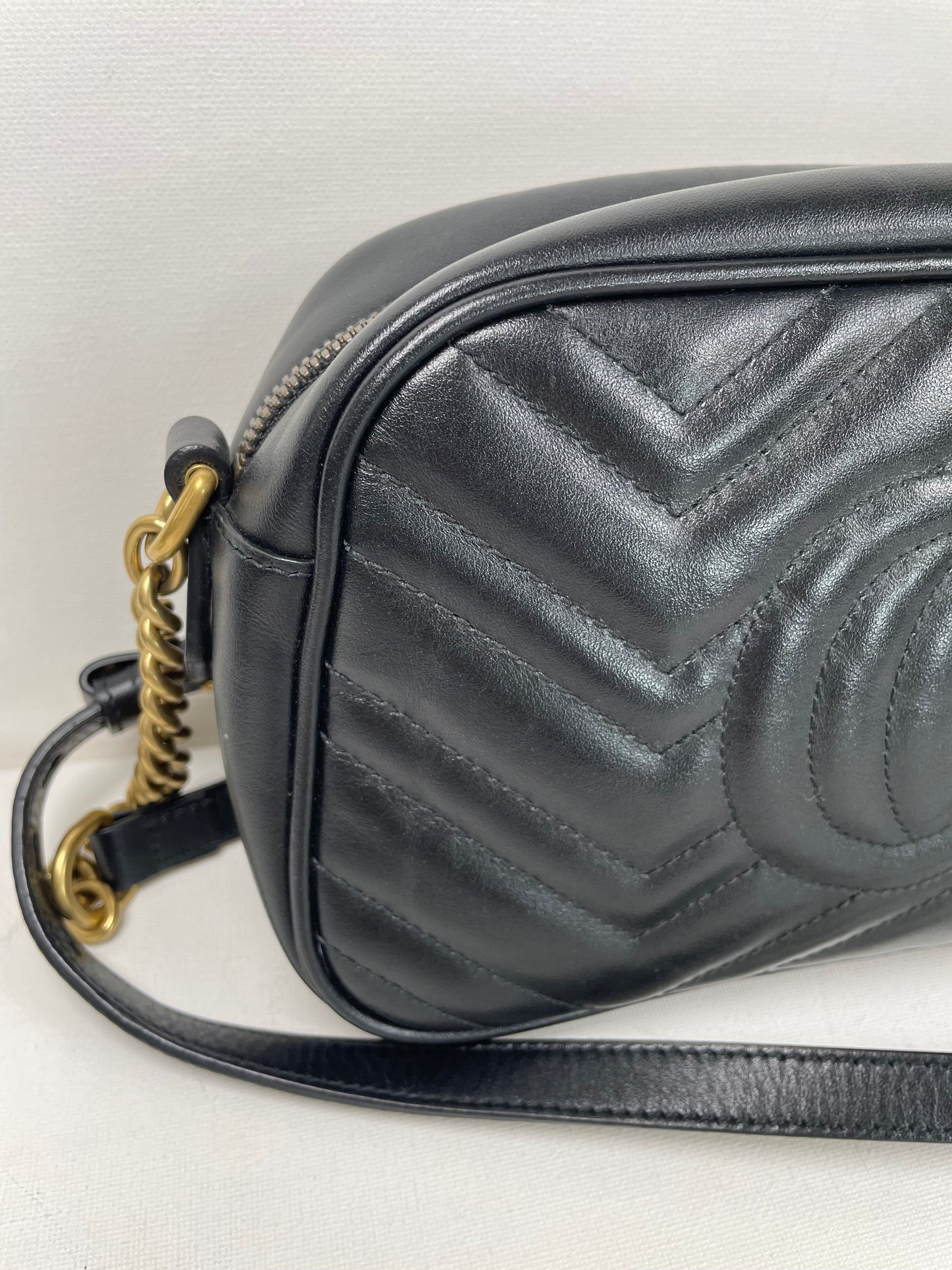 Preloved Gucci Marmont Shoulder Bag, Small