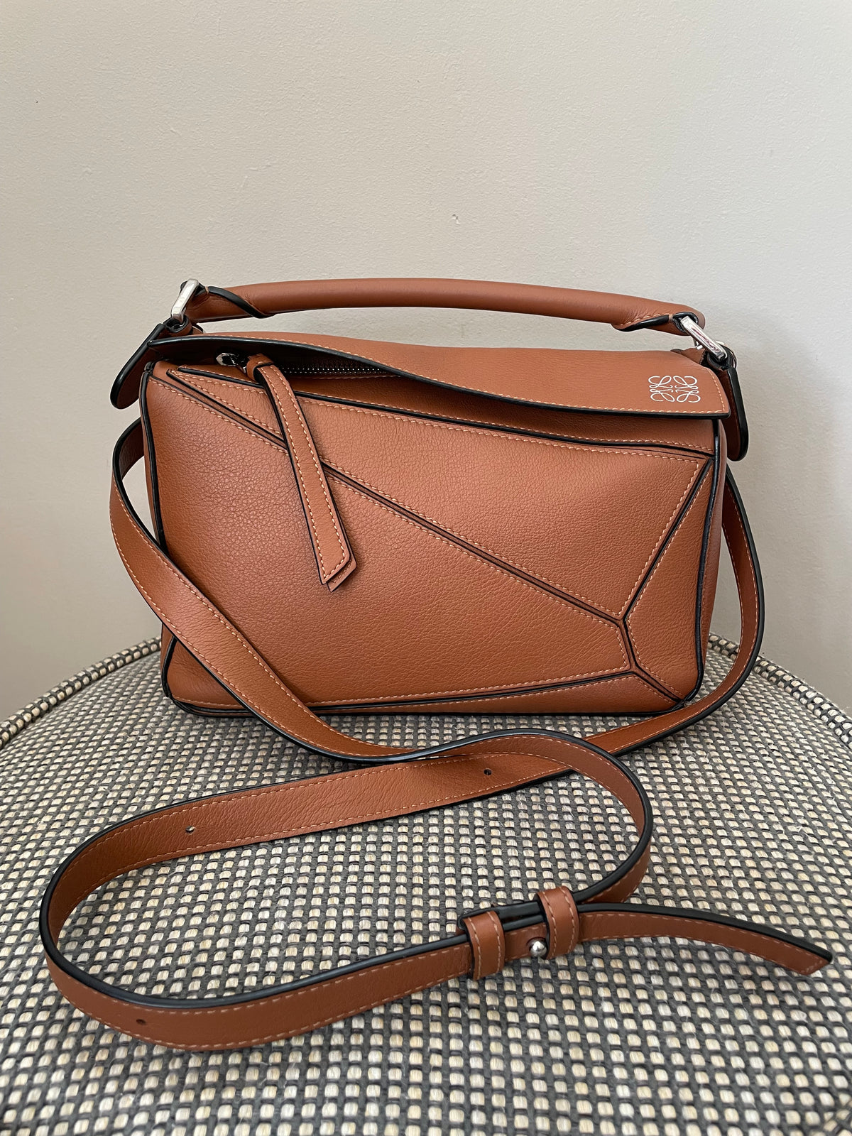 Preloved Loewe Puzzle Shoulder Bag, Small