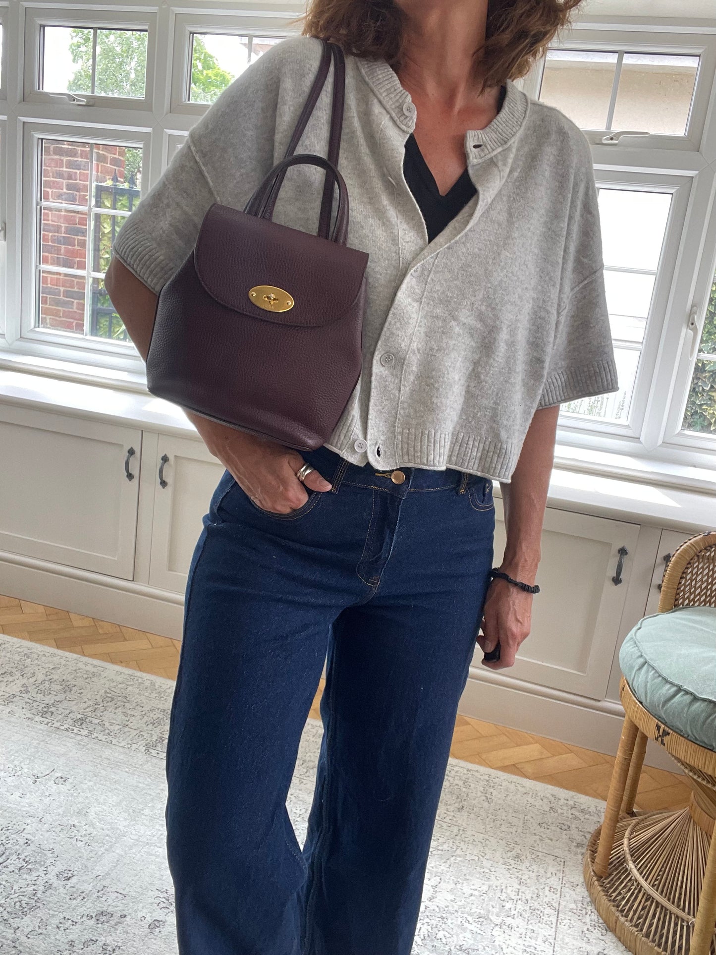 Preloved Mulberry Calfskin Bayswater Backpack, Mini