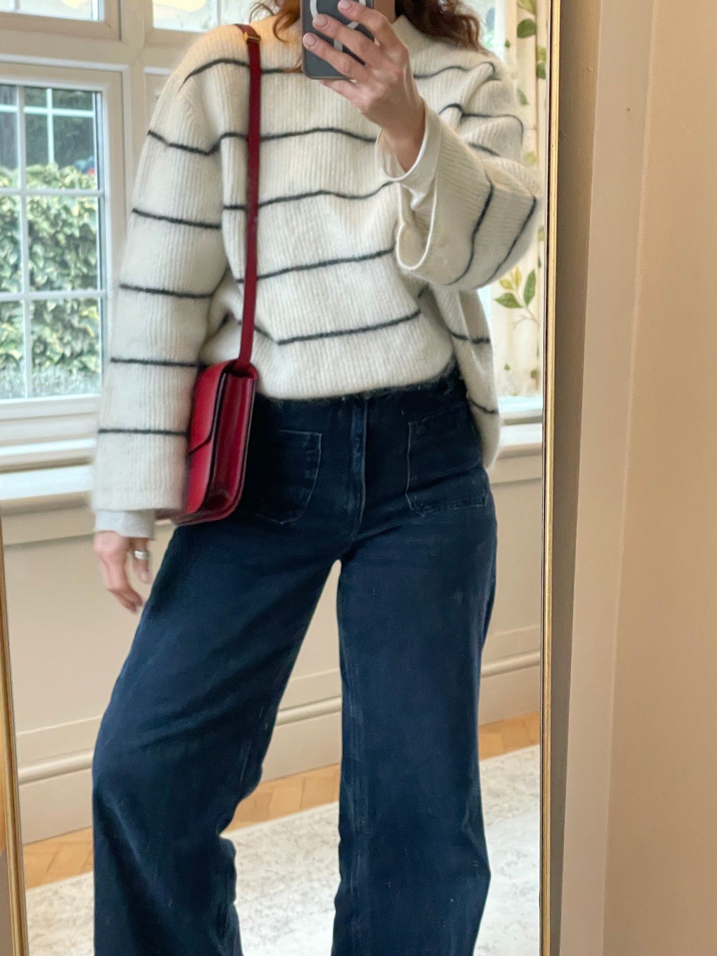 Preloved Celine Classic Box Shoulder Bag, Mesium