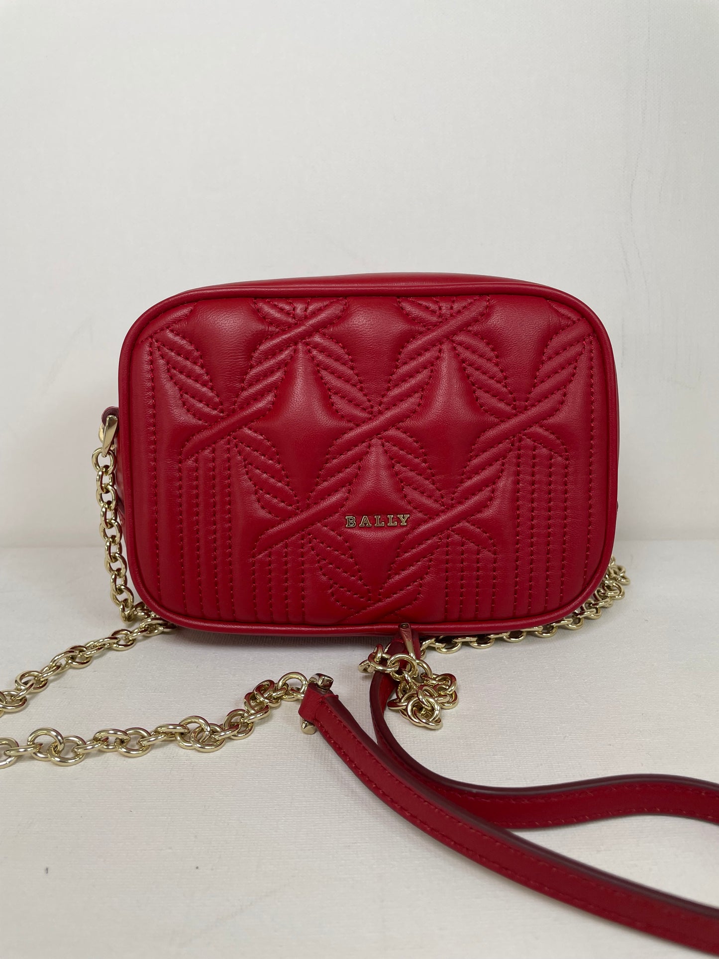 Preloved Bally Quilted Shoulder Bag