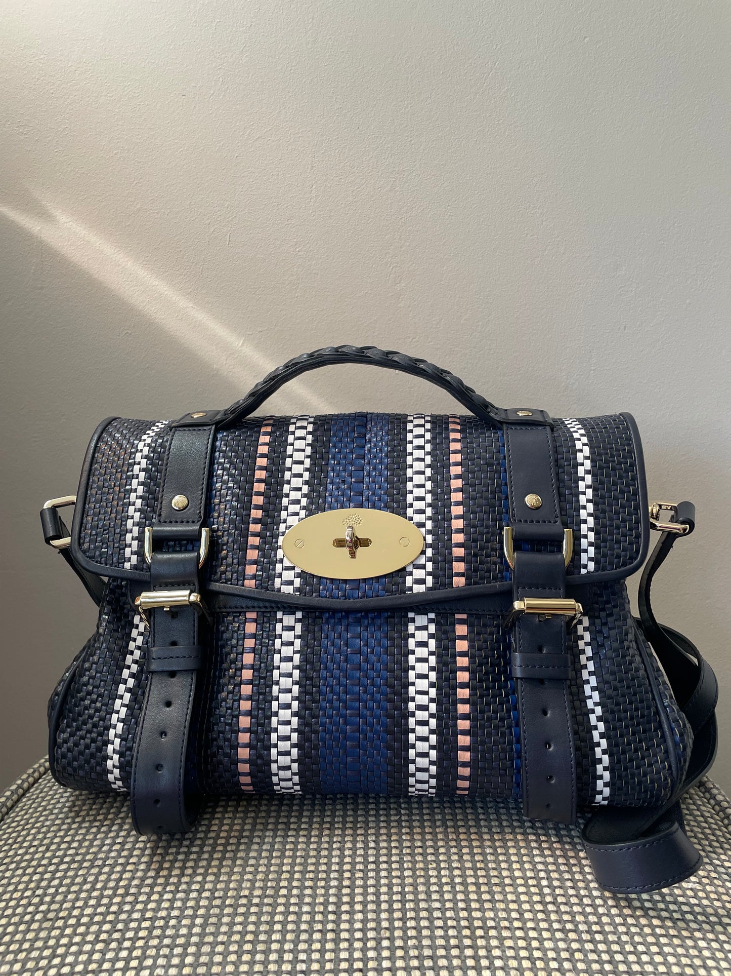 Preloved Mulberry Alexa Satchel Bag, Regular