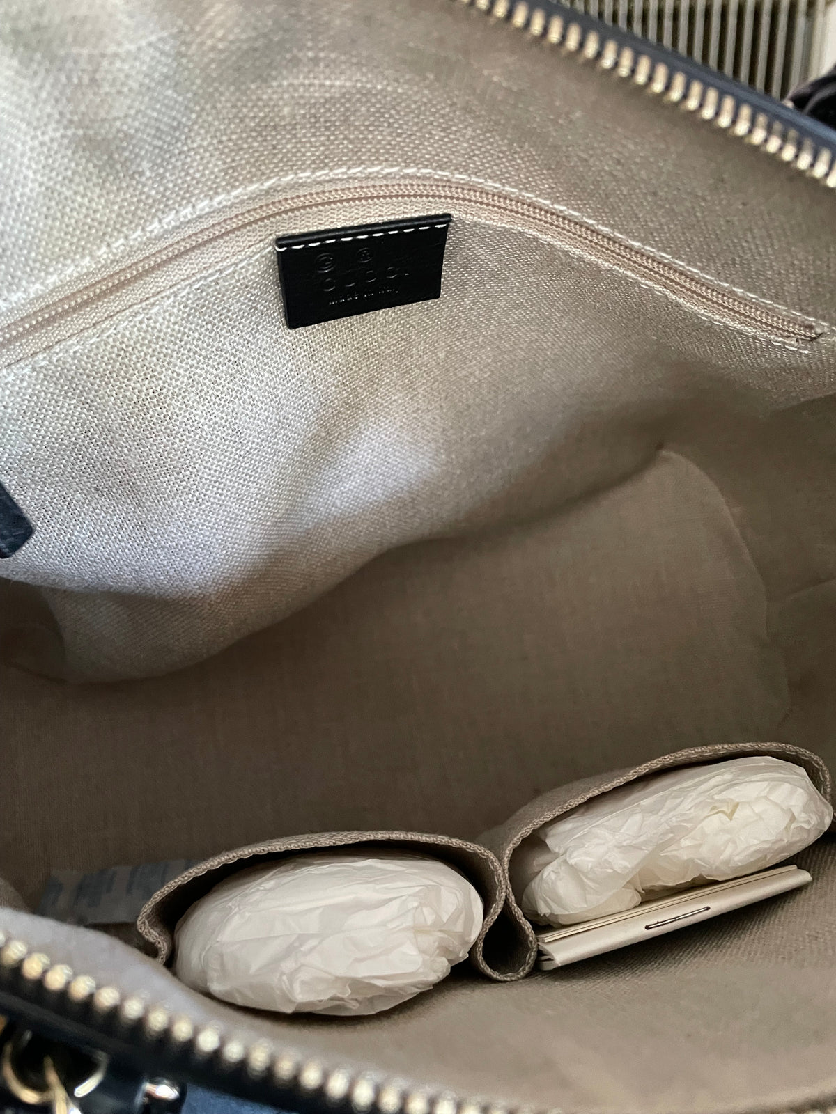 Preloved Gucci Guccissima  Dome Shoulder Bag, Medium