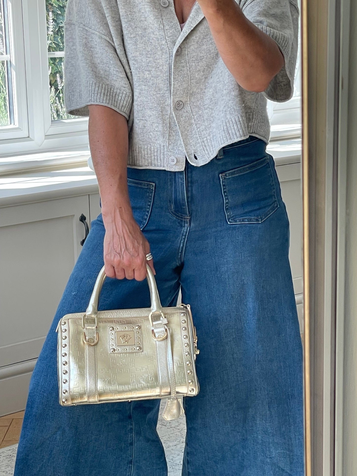 Preloved Vintage Versace Medusa Boston Bag