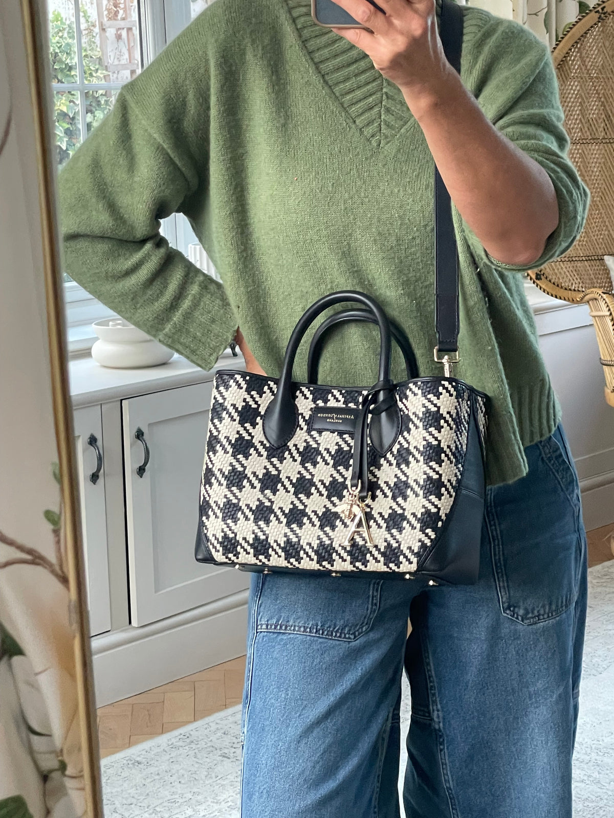 Preloved Aspinal of London, London Midi Tote Bag