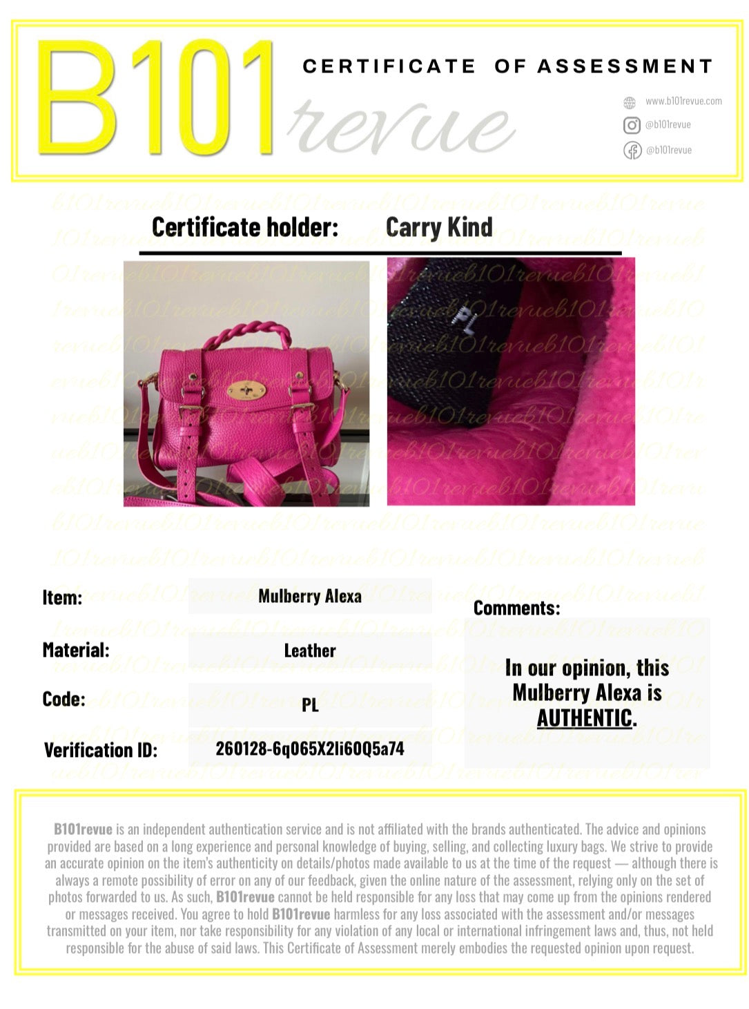 Preloved Mulberry Alexa Satchel Bag, Mini