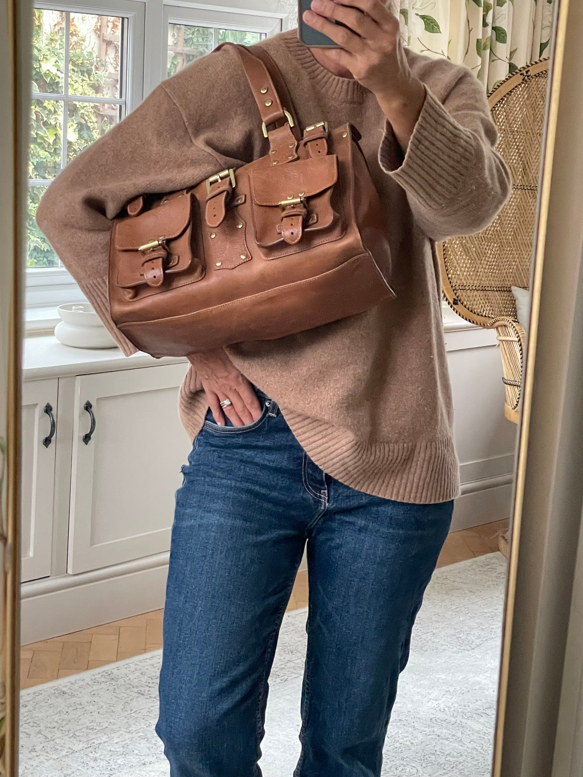 Preloved Mulberry Vintage Roxanne Satchel Shoulder Bag, Medium