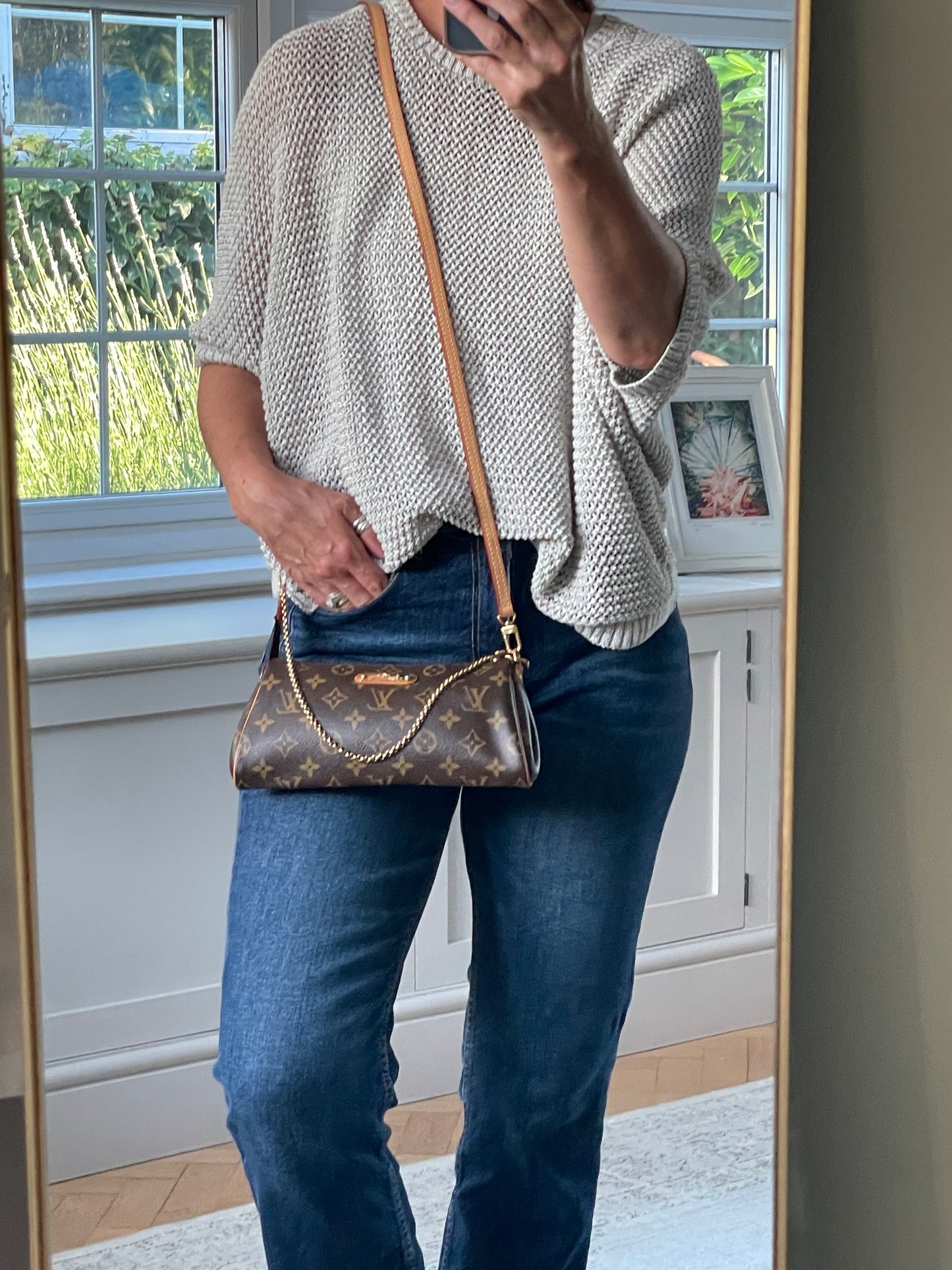Preloved Louis Vuitton Monogram Canvas Eva Clutch/Crossbody Bag