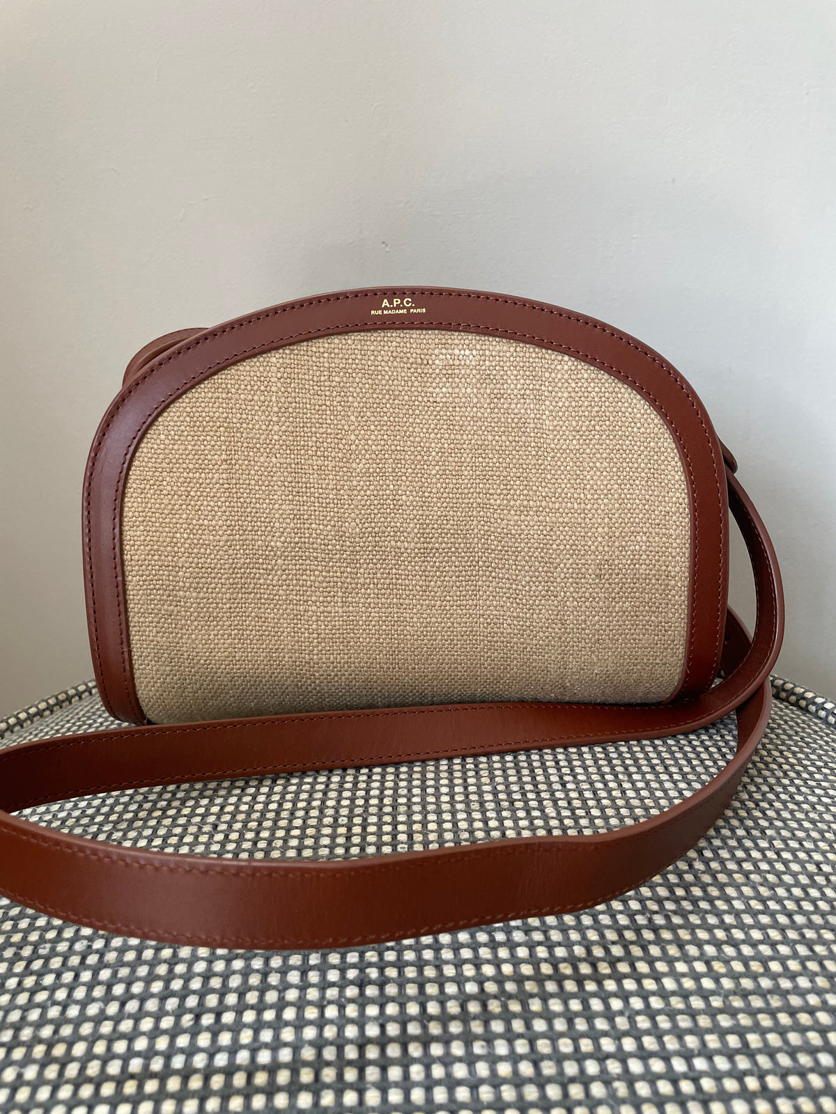 Preloved A.P.C Demi-Lune Crossbody Bag, Large