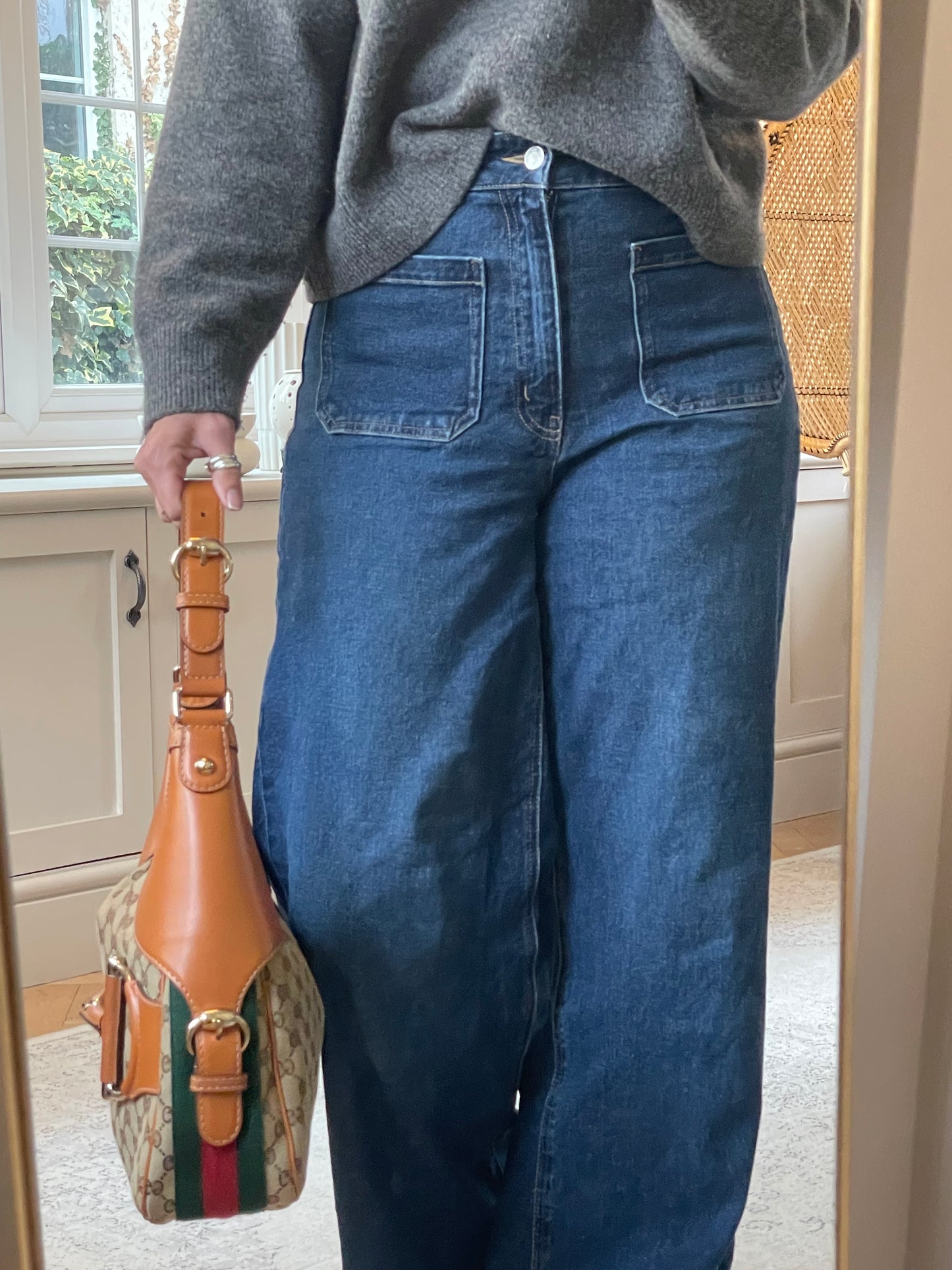 Preloved Gucci GG Heritage Horsebit Hobo Bag