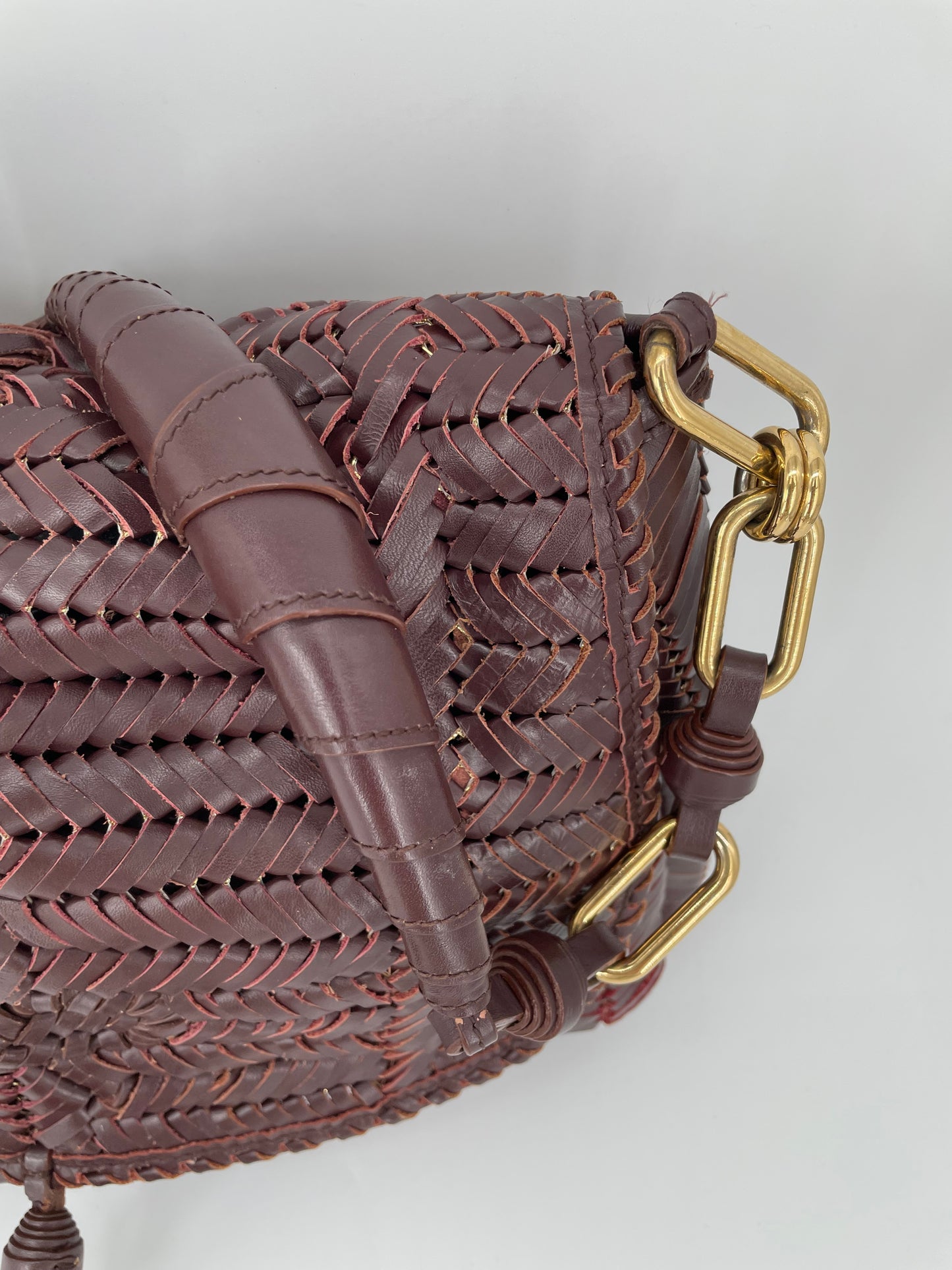 Preloved Anya Hindmarch Neeson Tassel Shoulder Bag