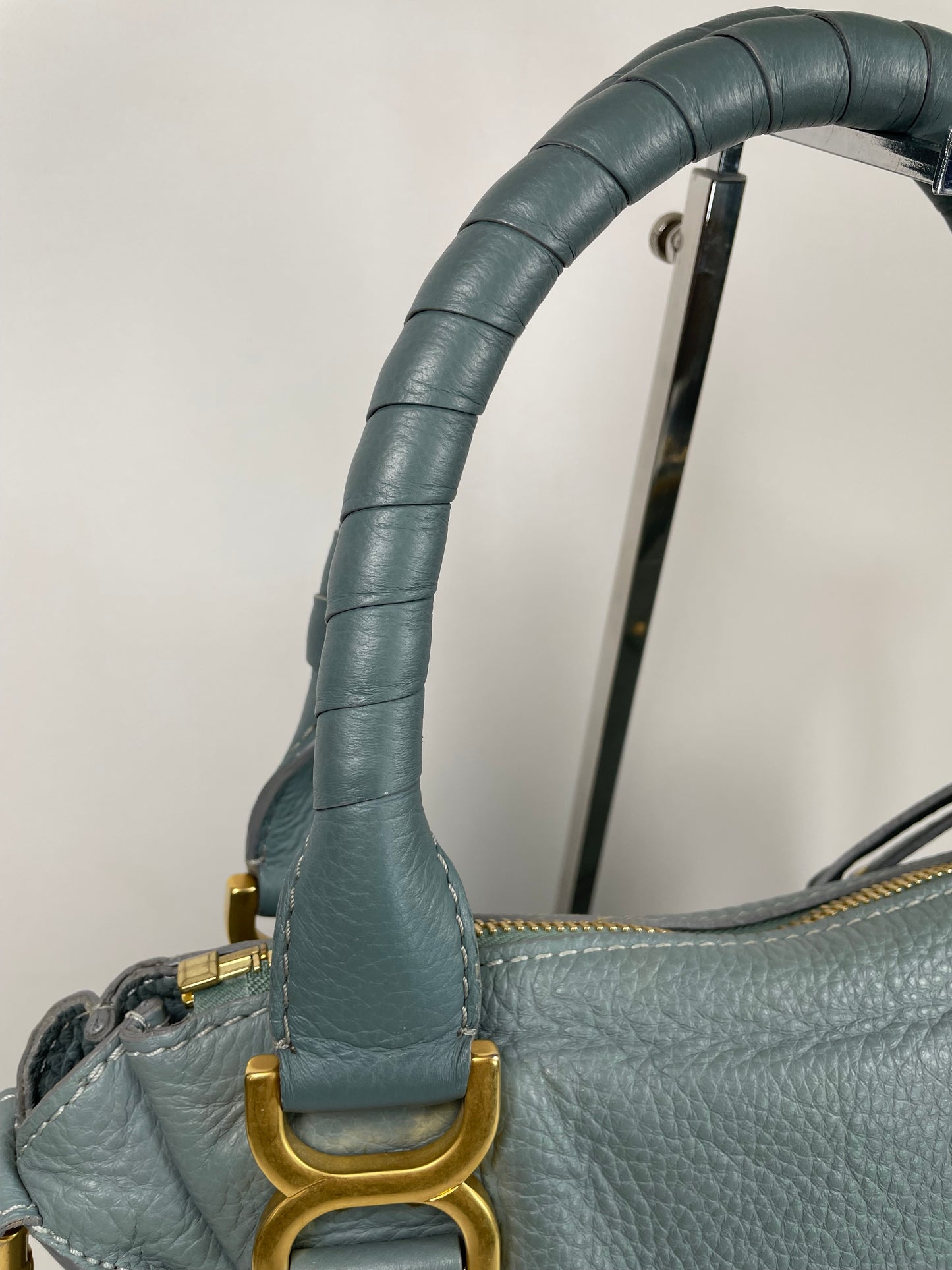 Preloved Chloe Marcie Satchel Bag with long strap, Medium
