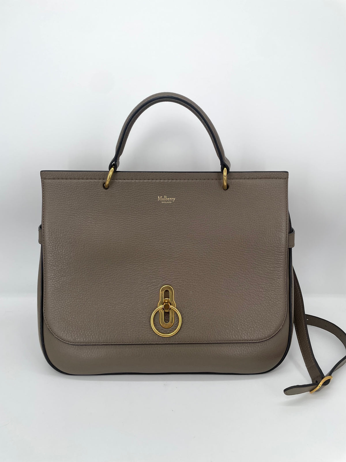 Preloved Mulberry Amberley Top Handle Satchel Bag, Large