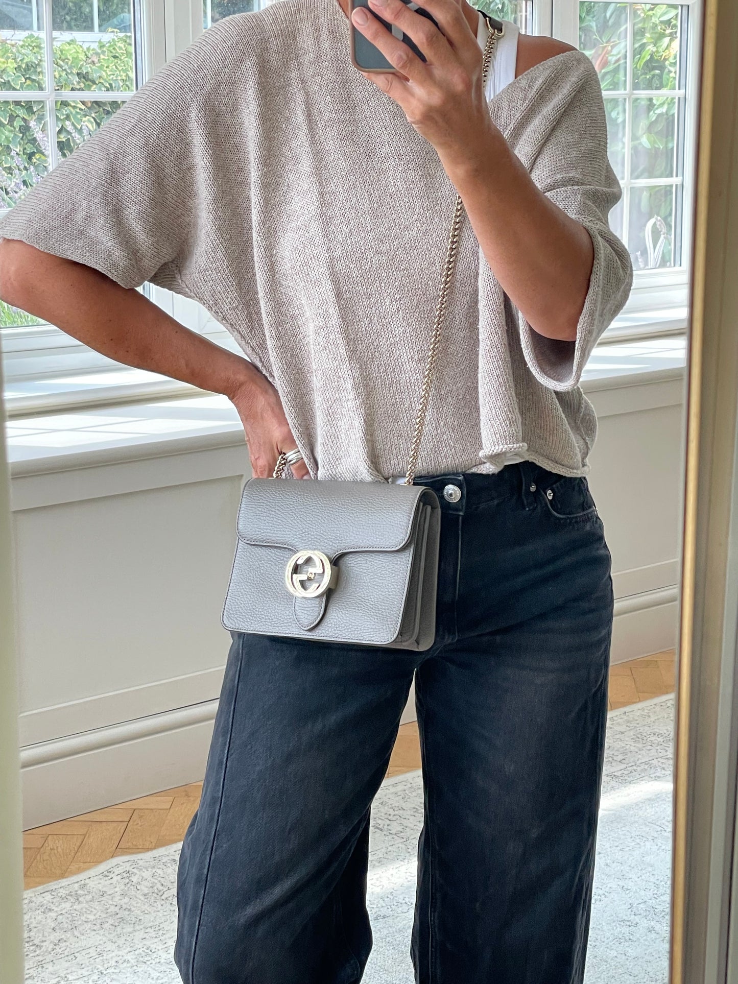 Preloved Gucci Interlocking Shoulder Bag