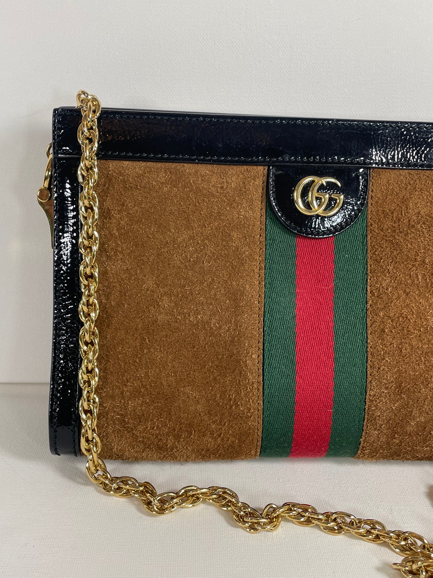 Preloved Gucci GG Web Ophidia Shoulder Bag, Small