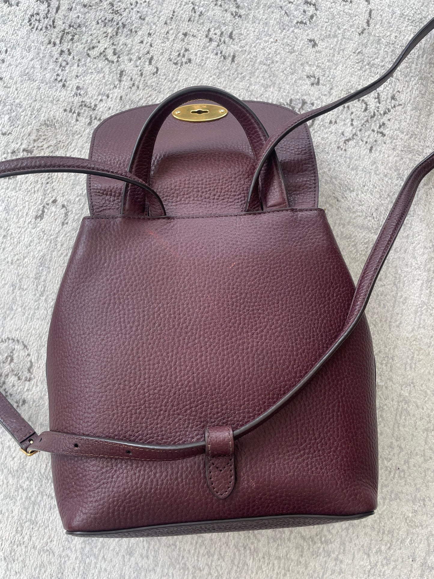 Preloved Mulberry Calfskin Bayswater Backpack, Mini
