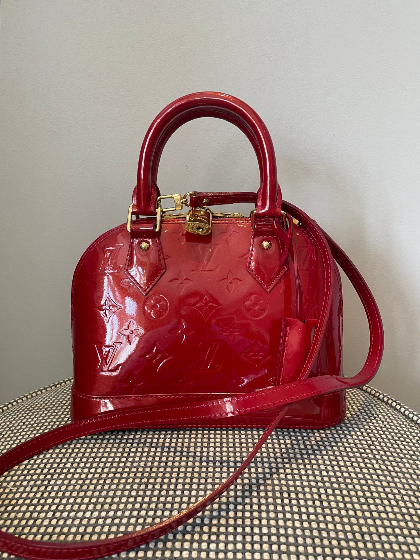 Preloved Louis Vuitton Alma Bag with Long Strap, BB