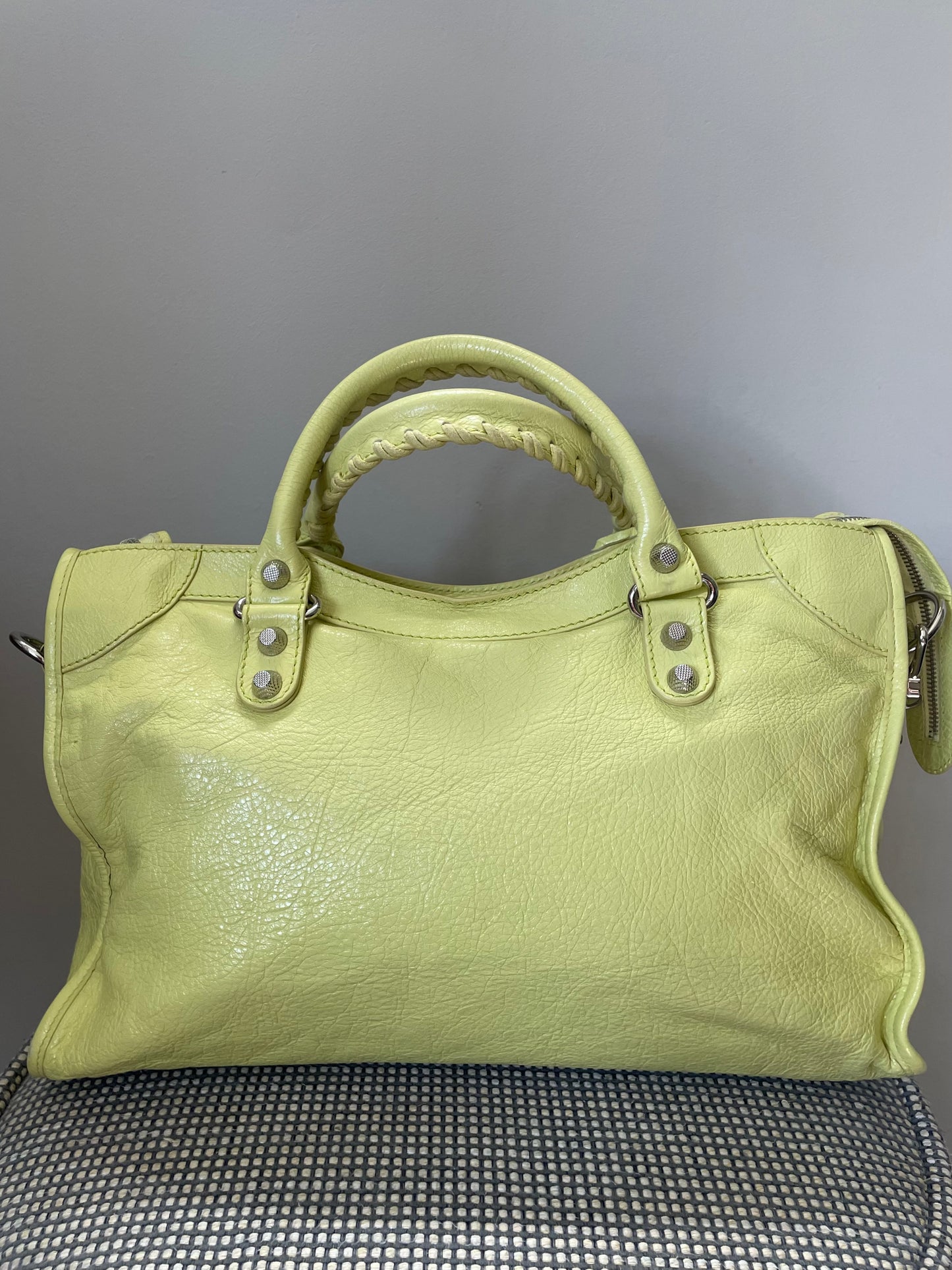 Preloved Balenciaga Motorcycle City Tote Bag, Medium