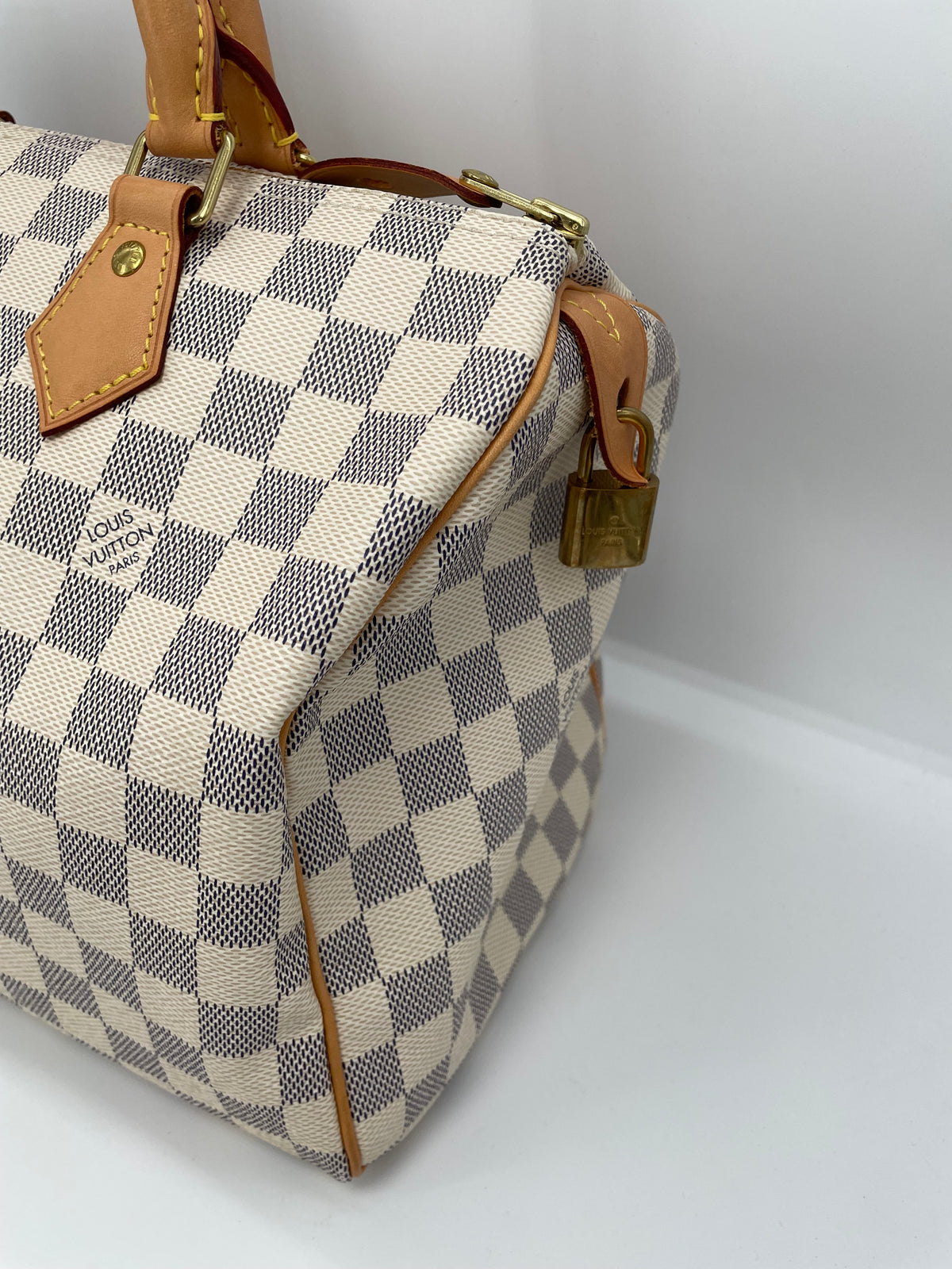 Preloved Louis Vuitton Damier Azur Speedy 30 Boston Bag