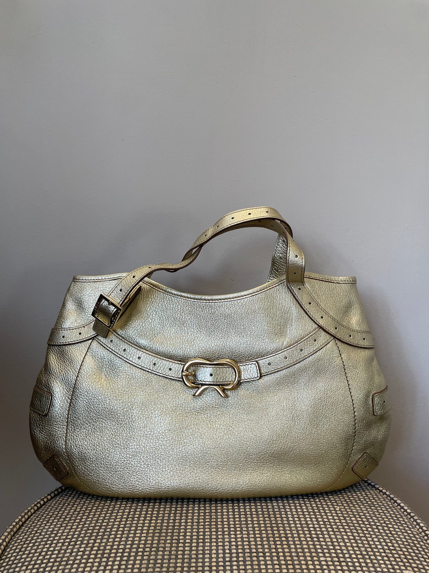 Preloved Anya Hindmarch Bow Shoulder Bag