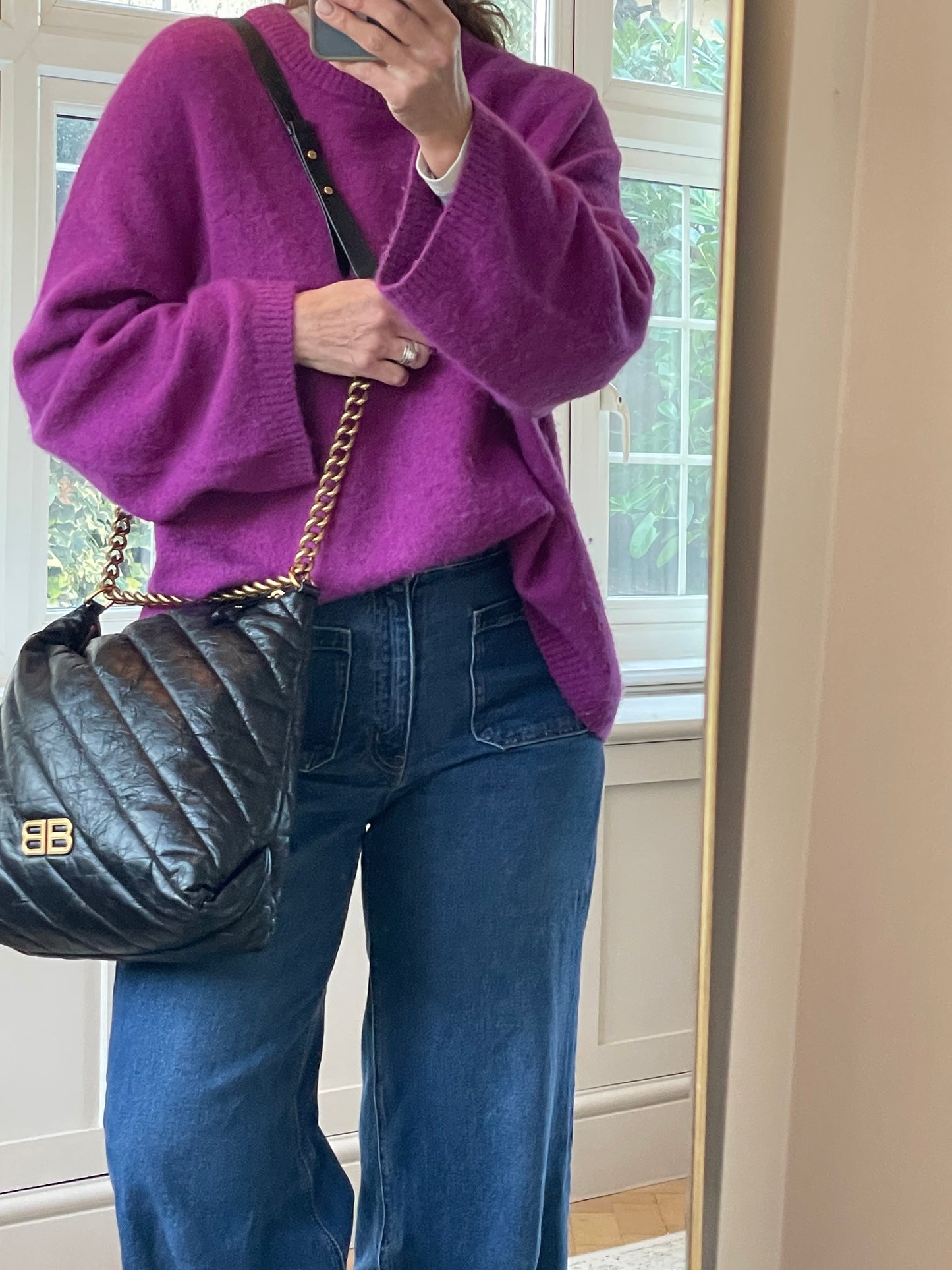 Preloved Balenciaga Quilted Crush Shoulder Bag, Medium