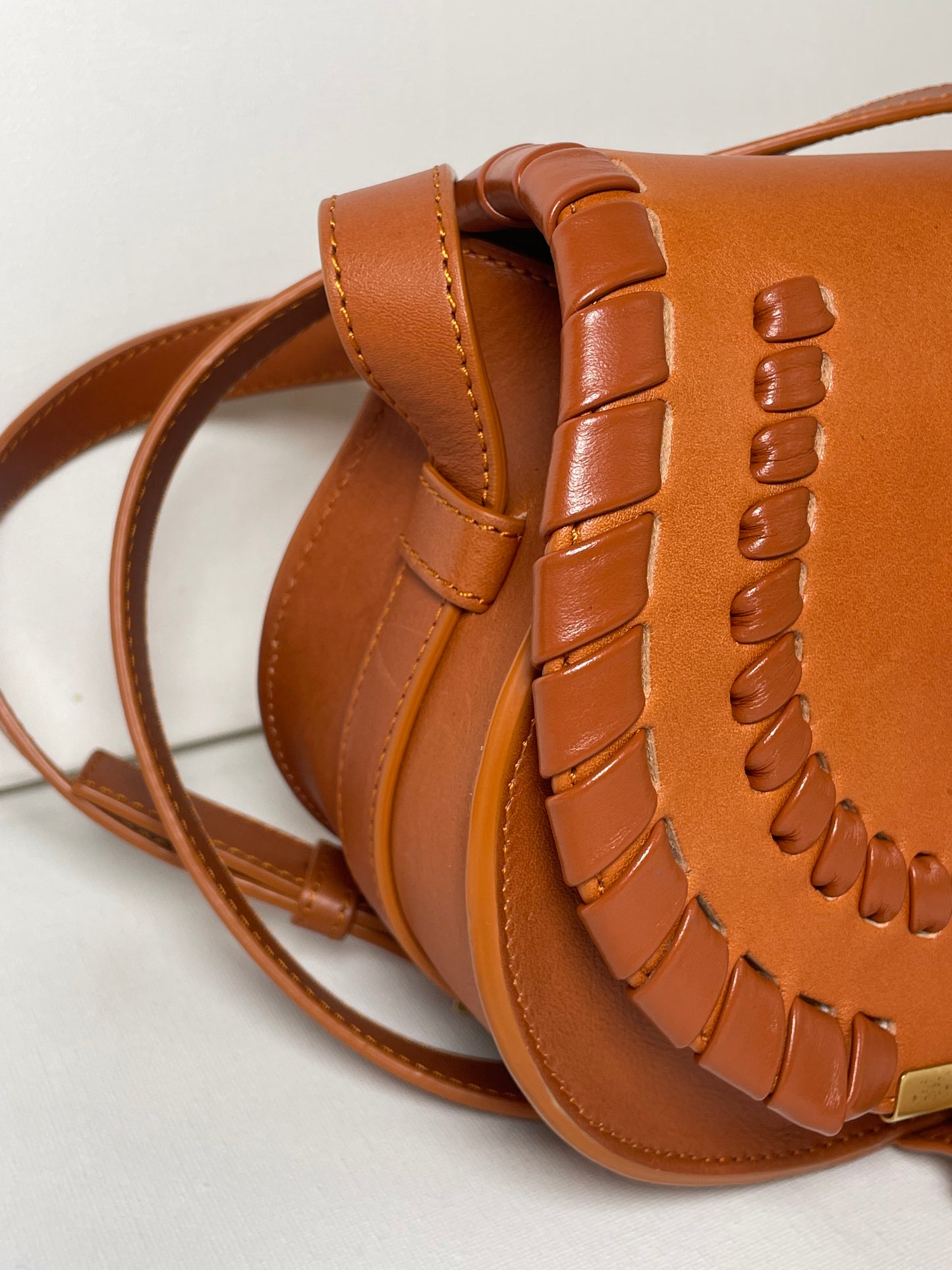 Preloved Chloe Marcie Oversized Stitched Crossbody Bag, Small