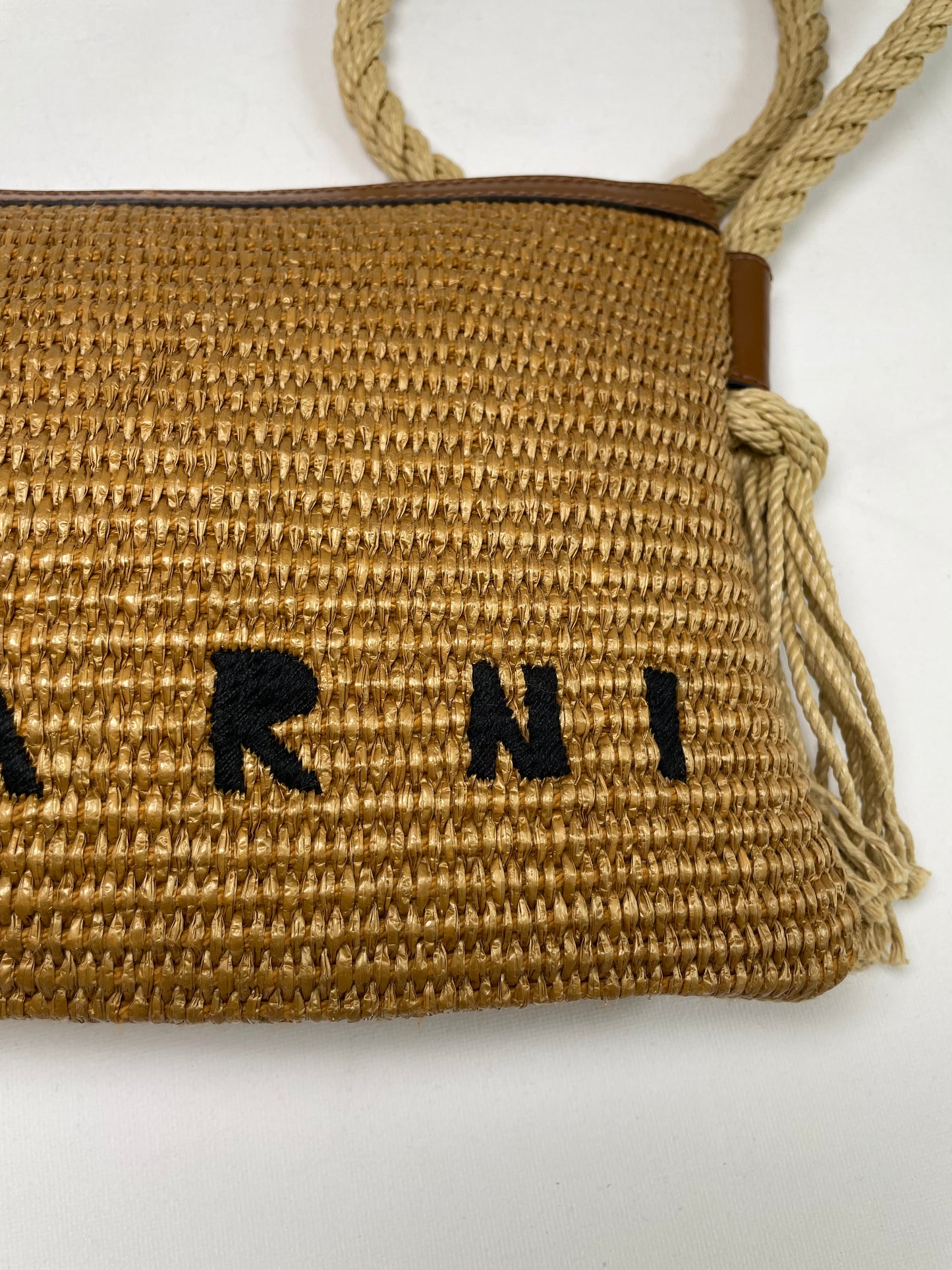 Preloved Marni Marcel Raffia Shoulder Bag