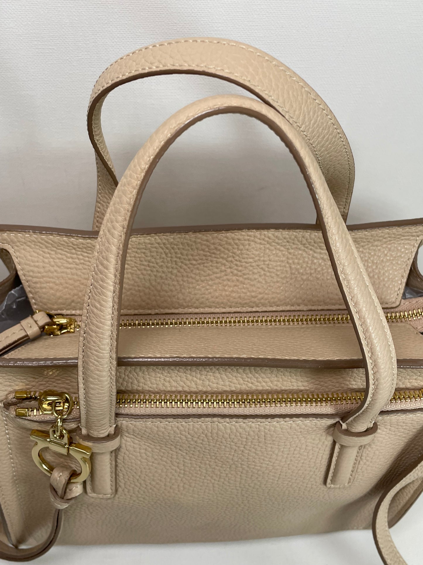 Preloved Salvatore Ferragamo Double Handle Amy Tote Bag, Small