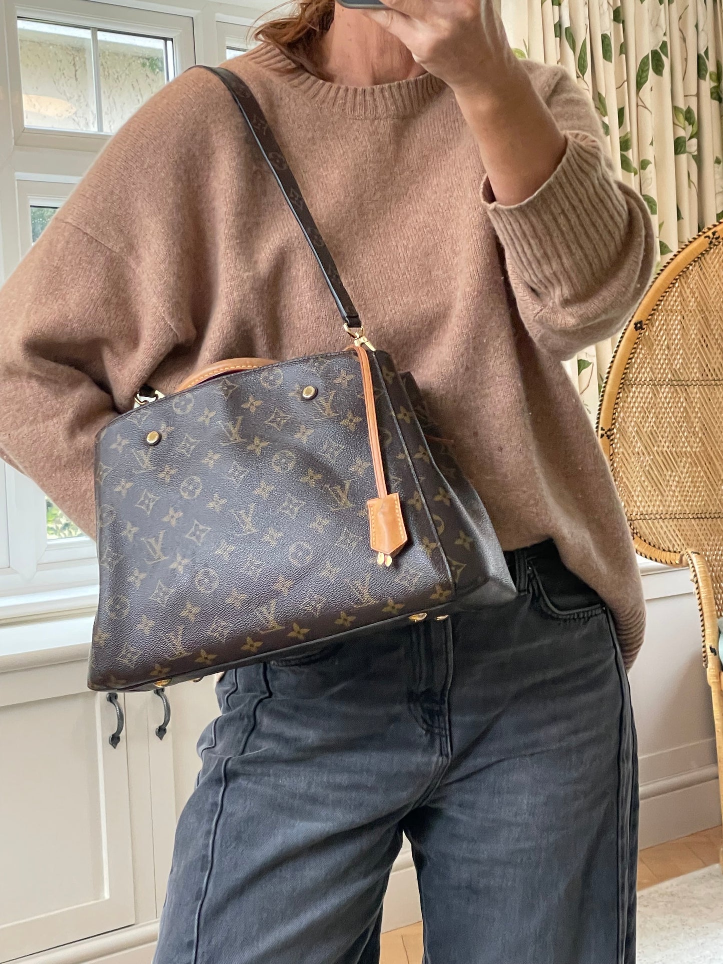 Preloved Louis Vuitton Montaigne Tote Bag, MM