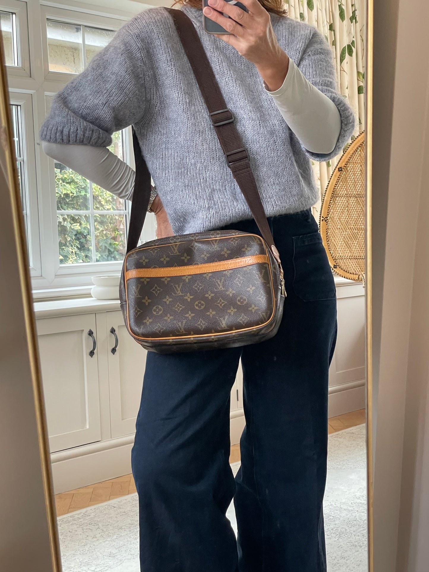 Preloved, Vintage Louis Vuitton Reporter Shoulder Bag, PM