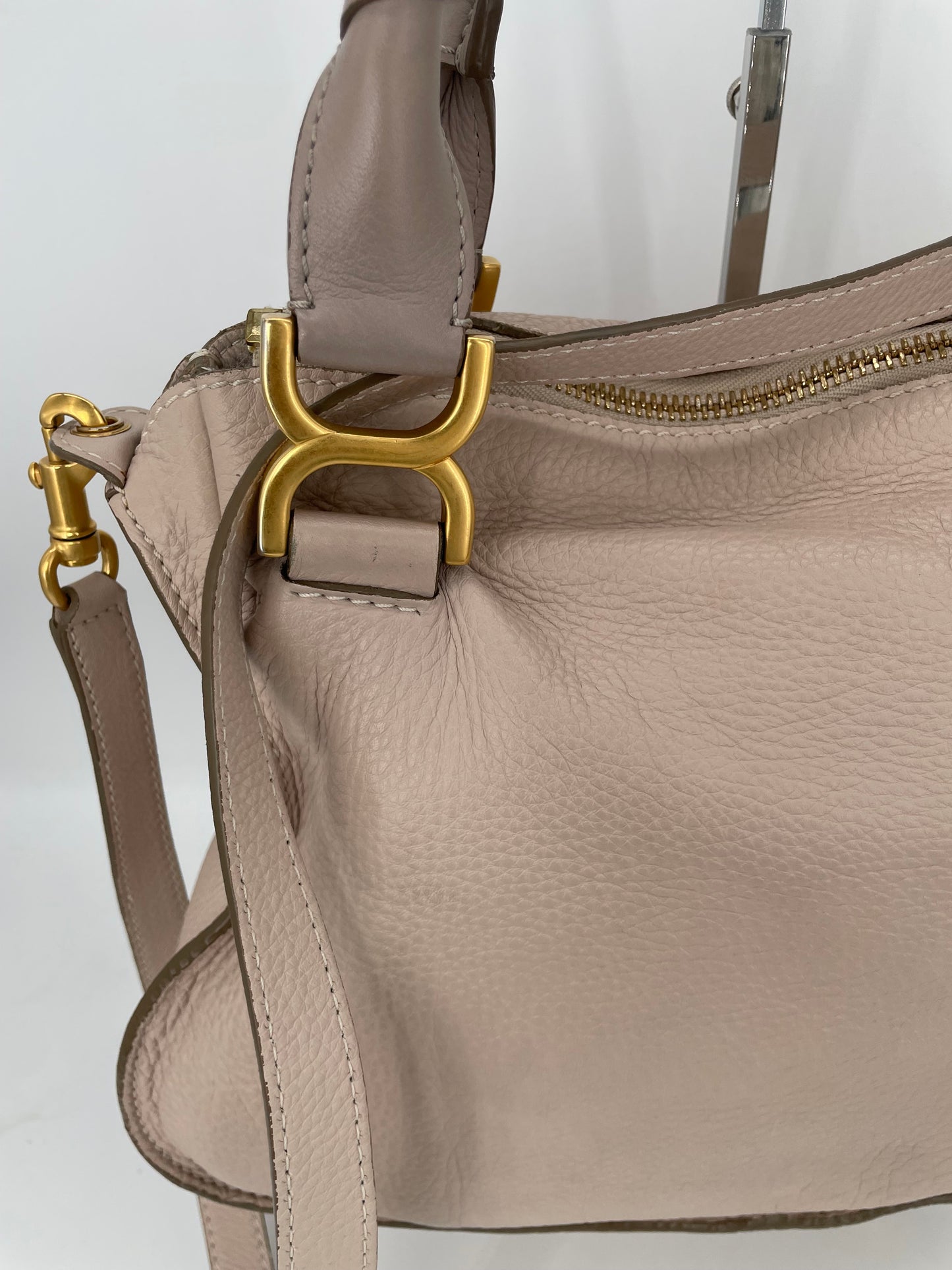 Preloved Chloe Marcie Two Handle Satchel Bag with Long Strap