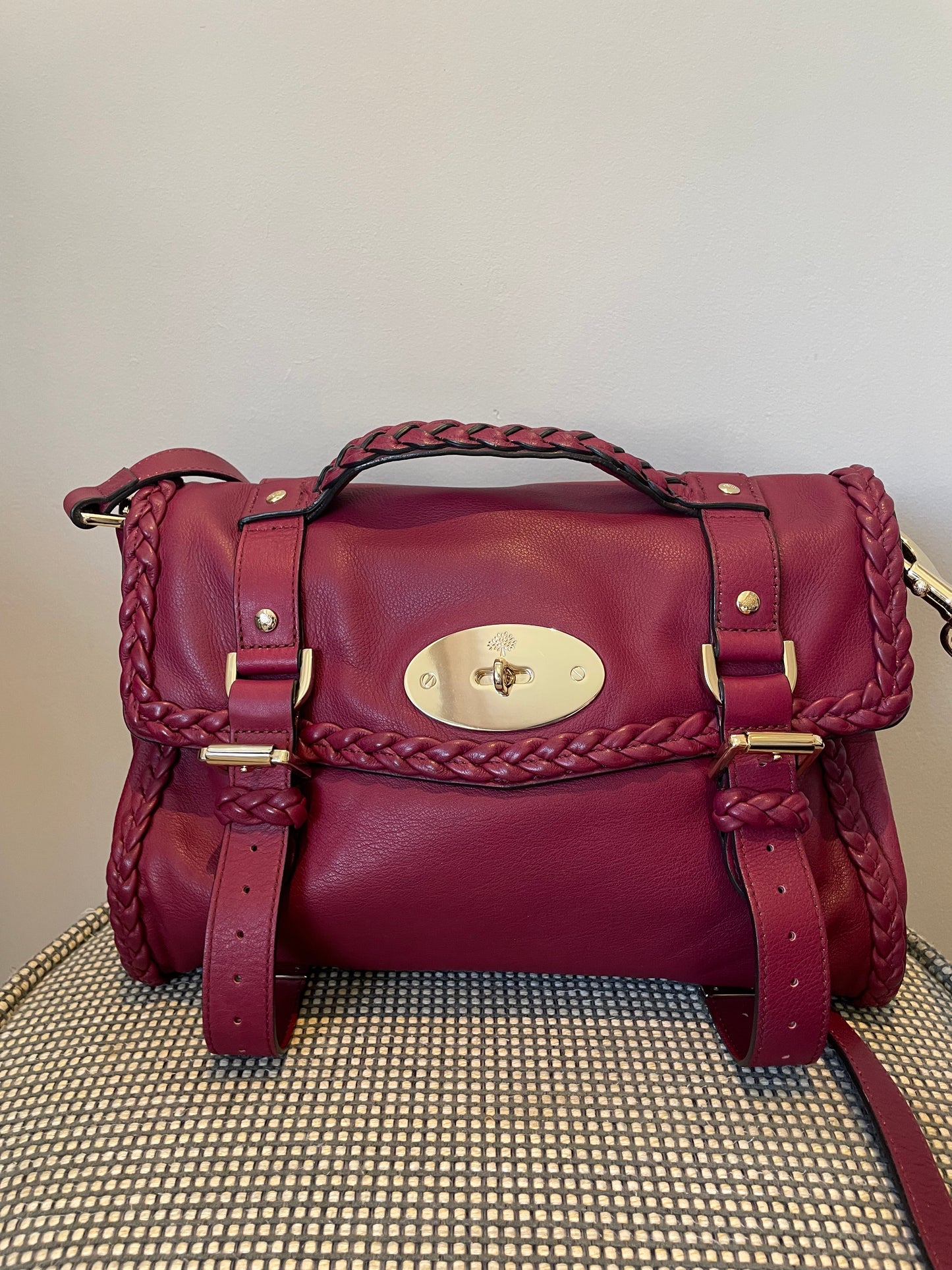 Preloved Mulberry Alexa Satchel Bag, Regular