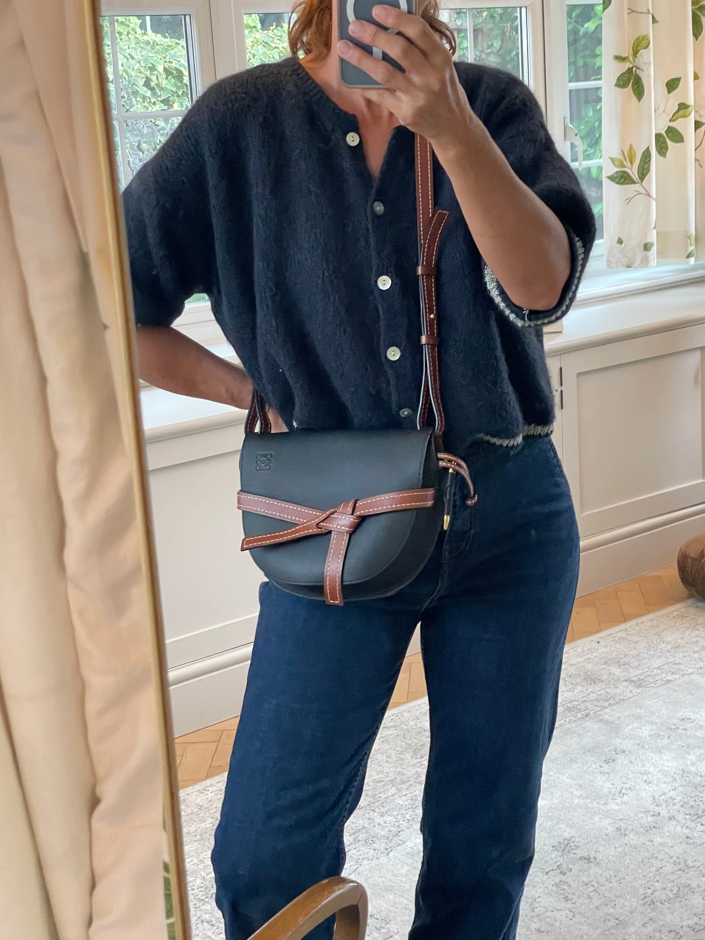 Preloved Loewe Gate Crossbody Bag, Small