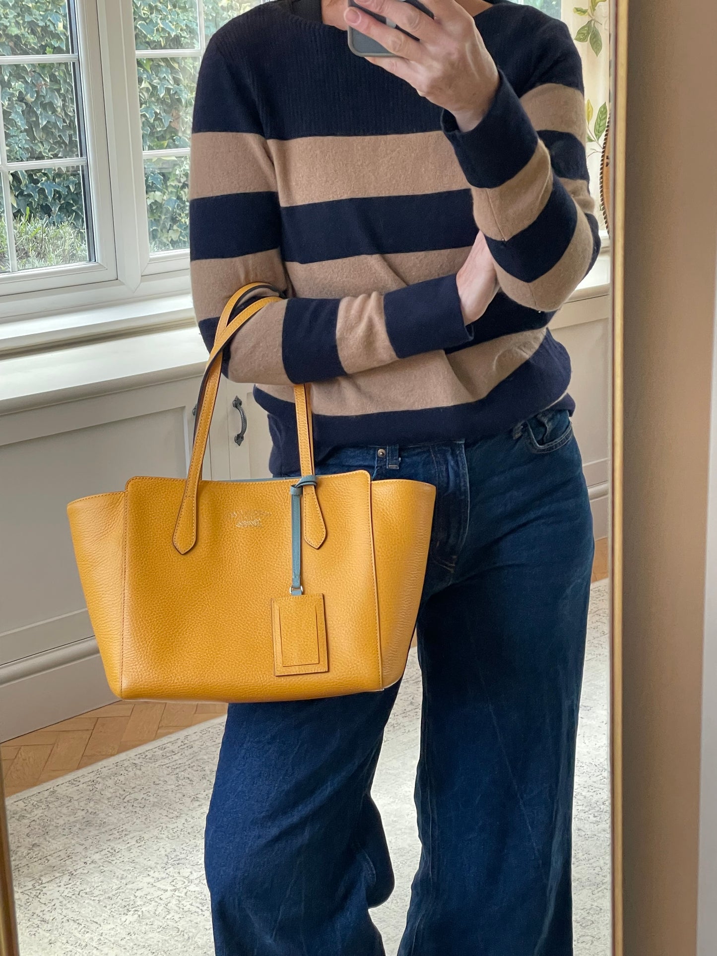 Preloved Gucci Swing Tote Bag, Small