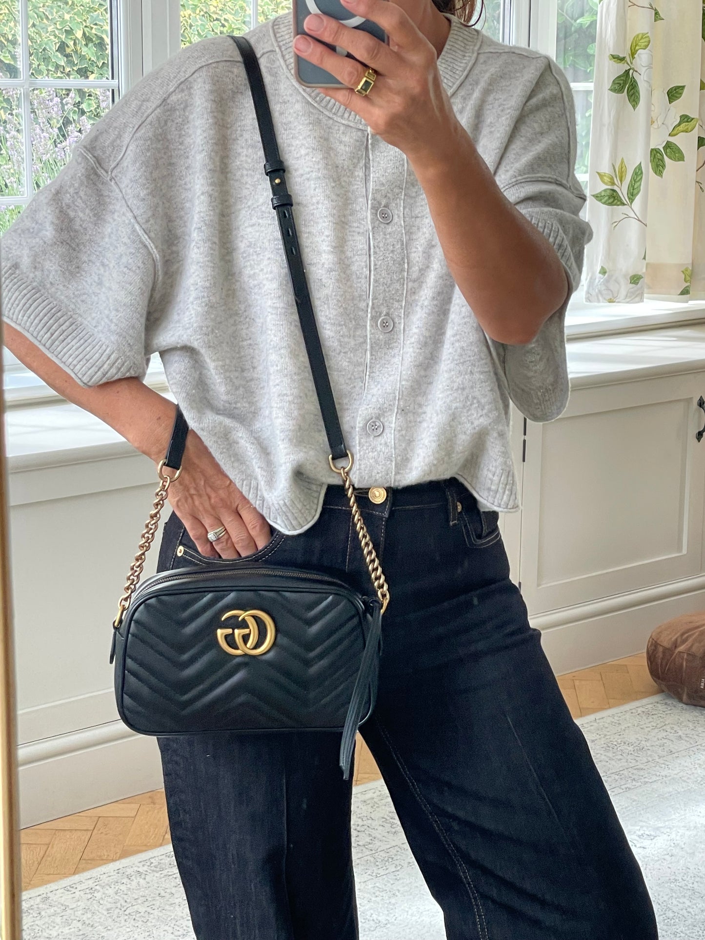 Preloved Gucci Marmont Shoulder Bag, Small