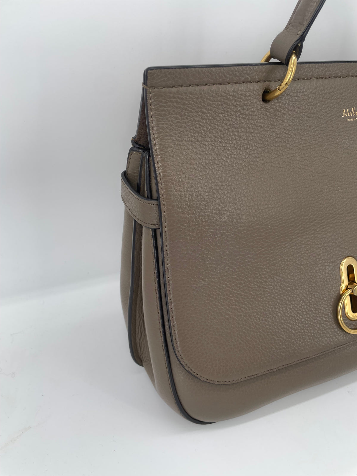 Preloved Mulberry Amberley Top Handle Satchel Bag, Large