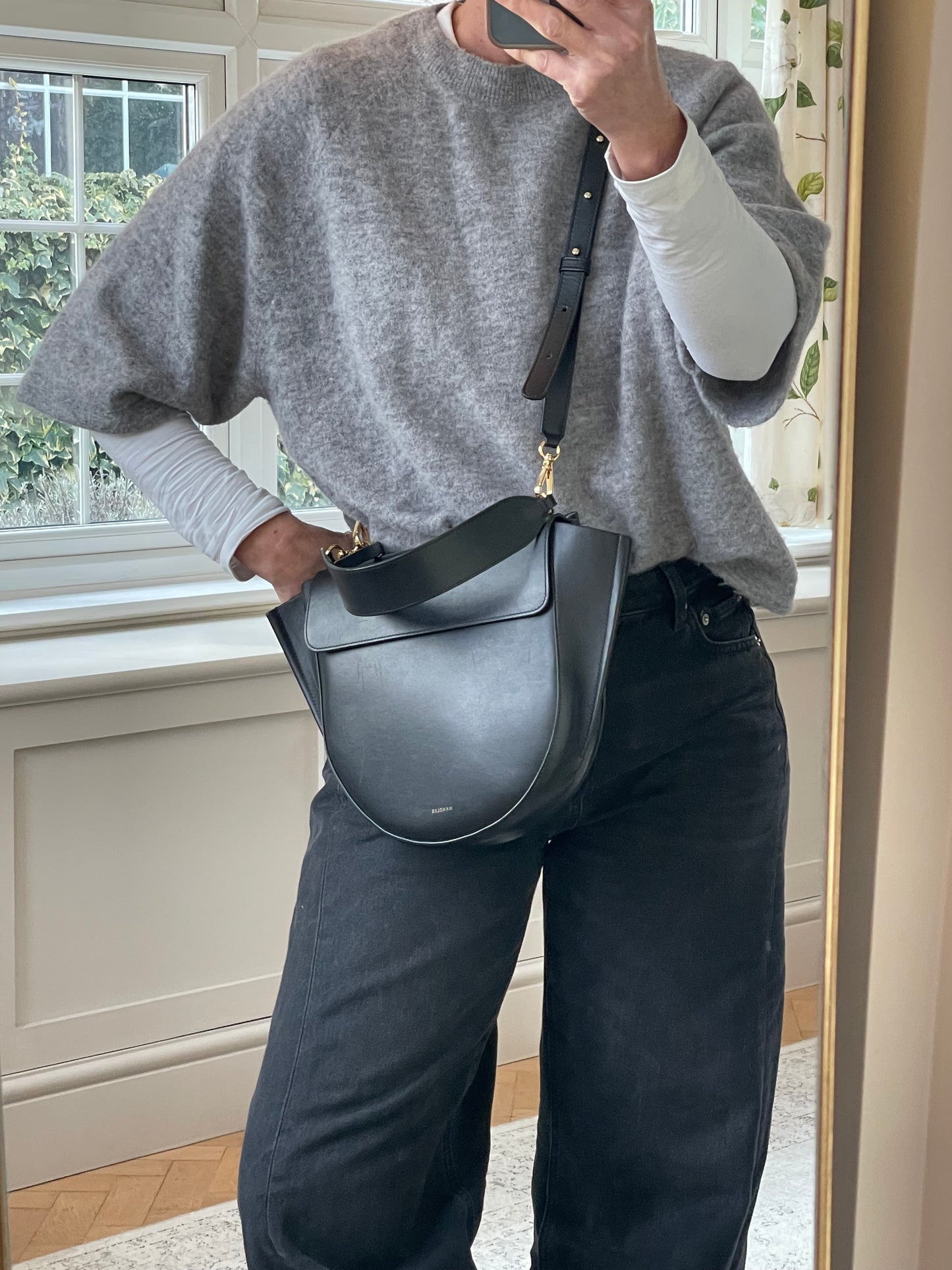 Preloved Wandler Hortensia Crossbody Bag and Top Handle Bag, Medium