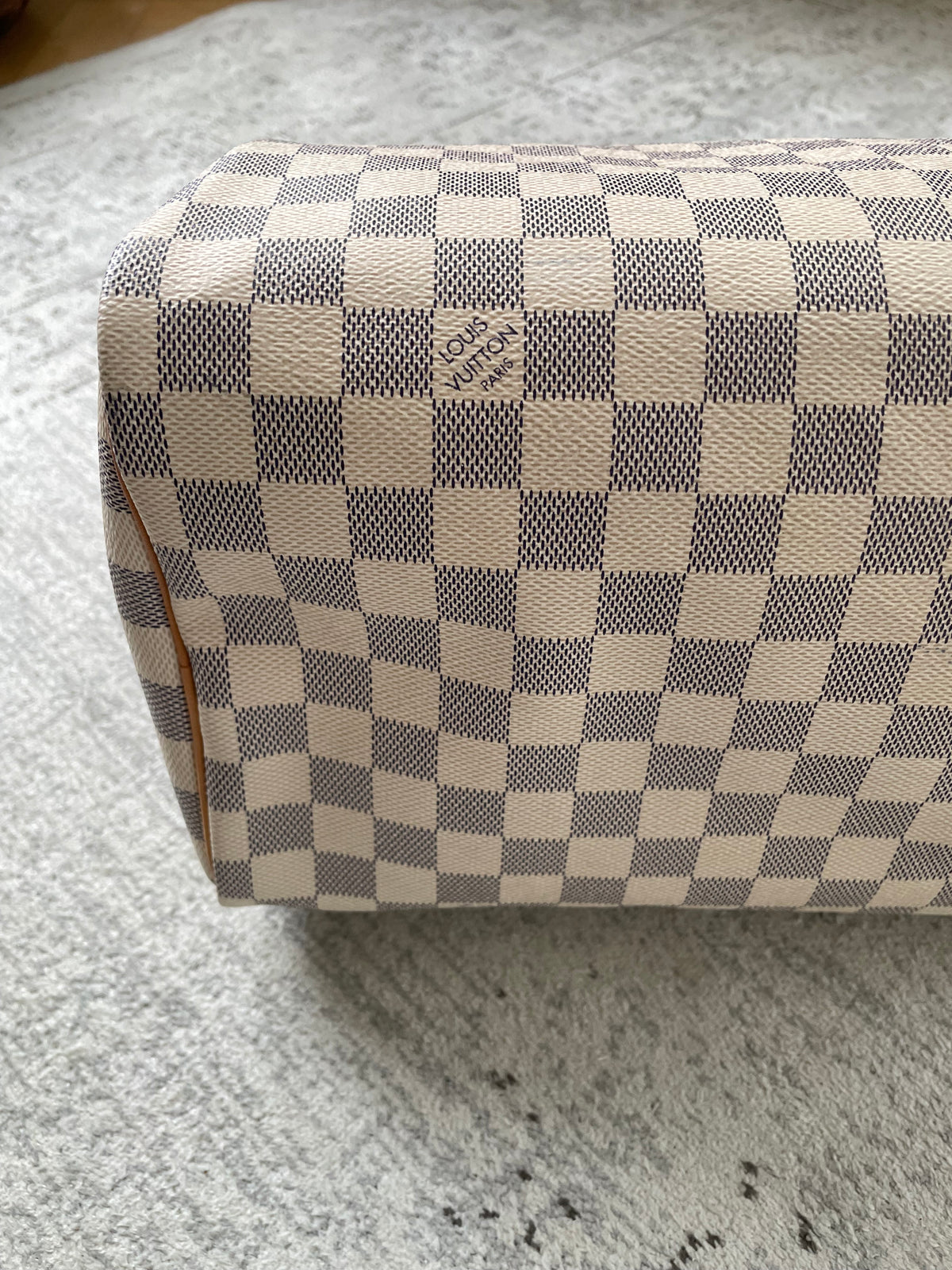 Preloved Louis Vuitton Damier Azur Speedy 30 Boston Bag