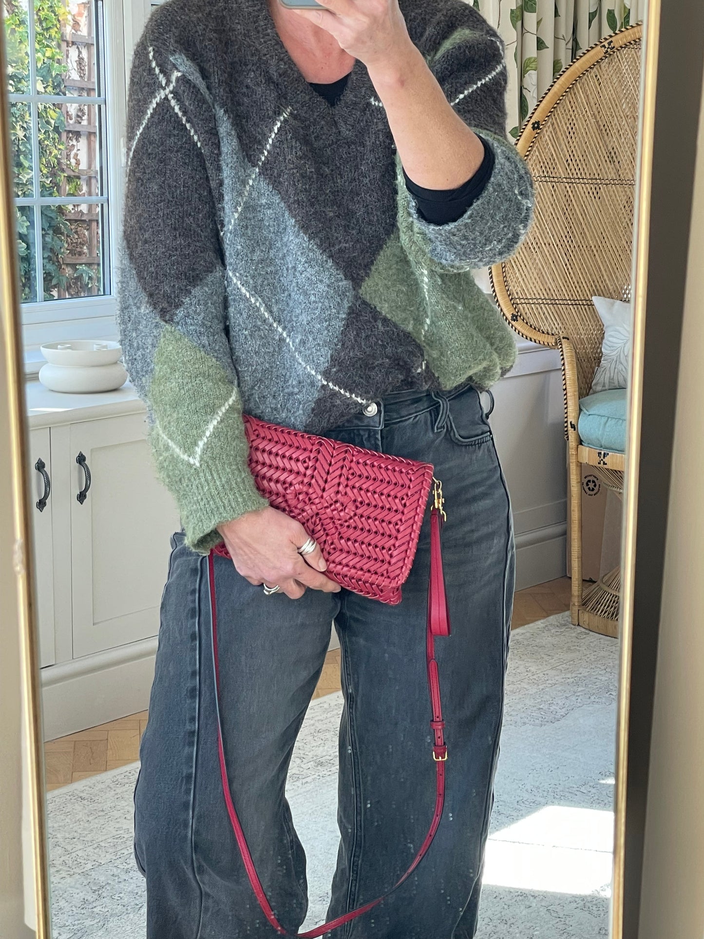 Preloved Anya Hindmarch Neeson Shoulder, Crossbody, Clutch Bag