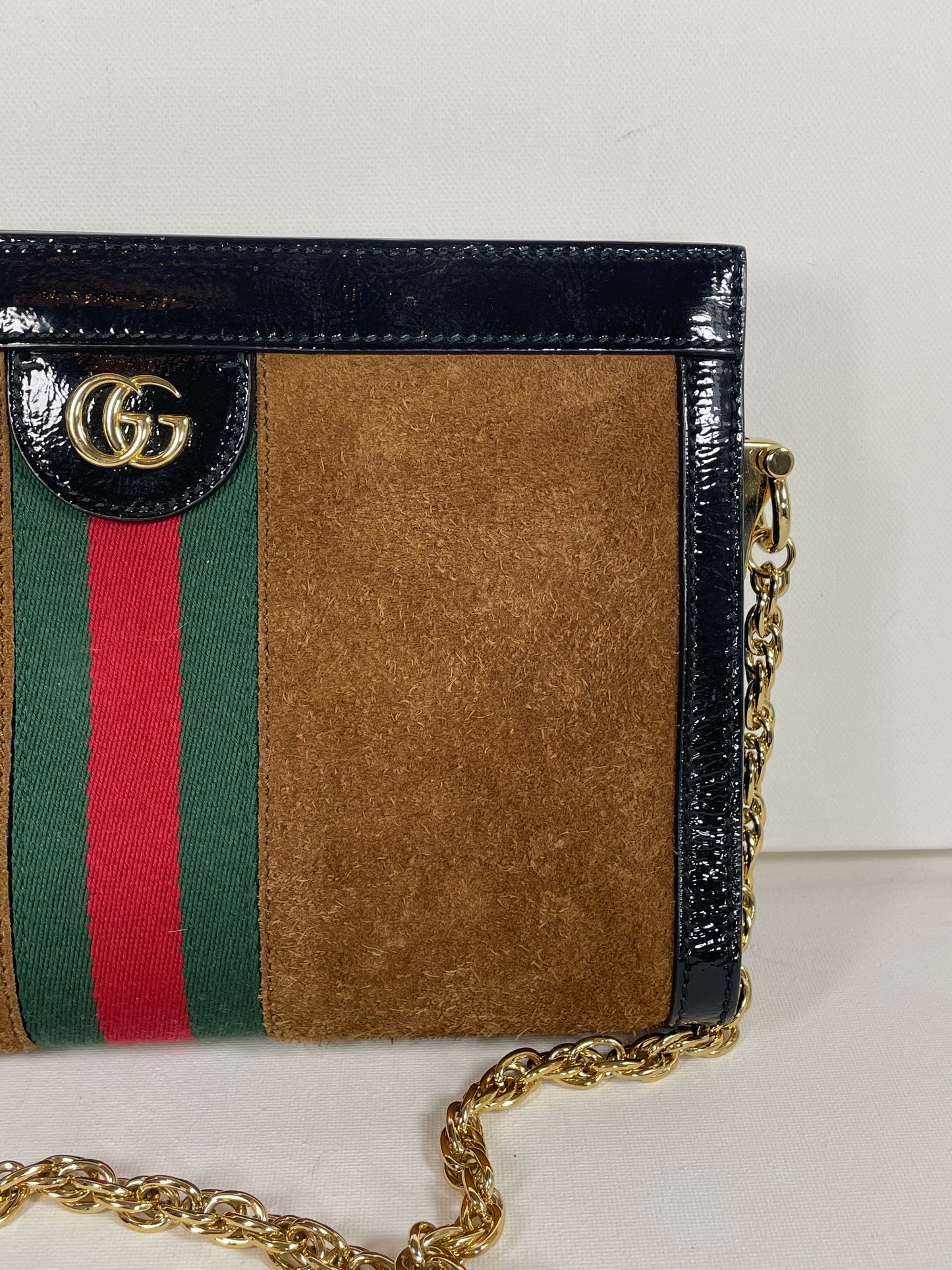 Preloved Gucci GG Web Ophidia Shoulder Bag, Small